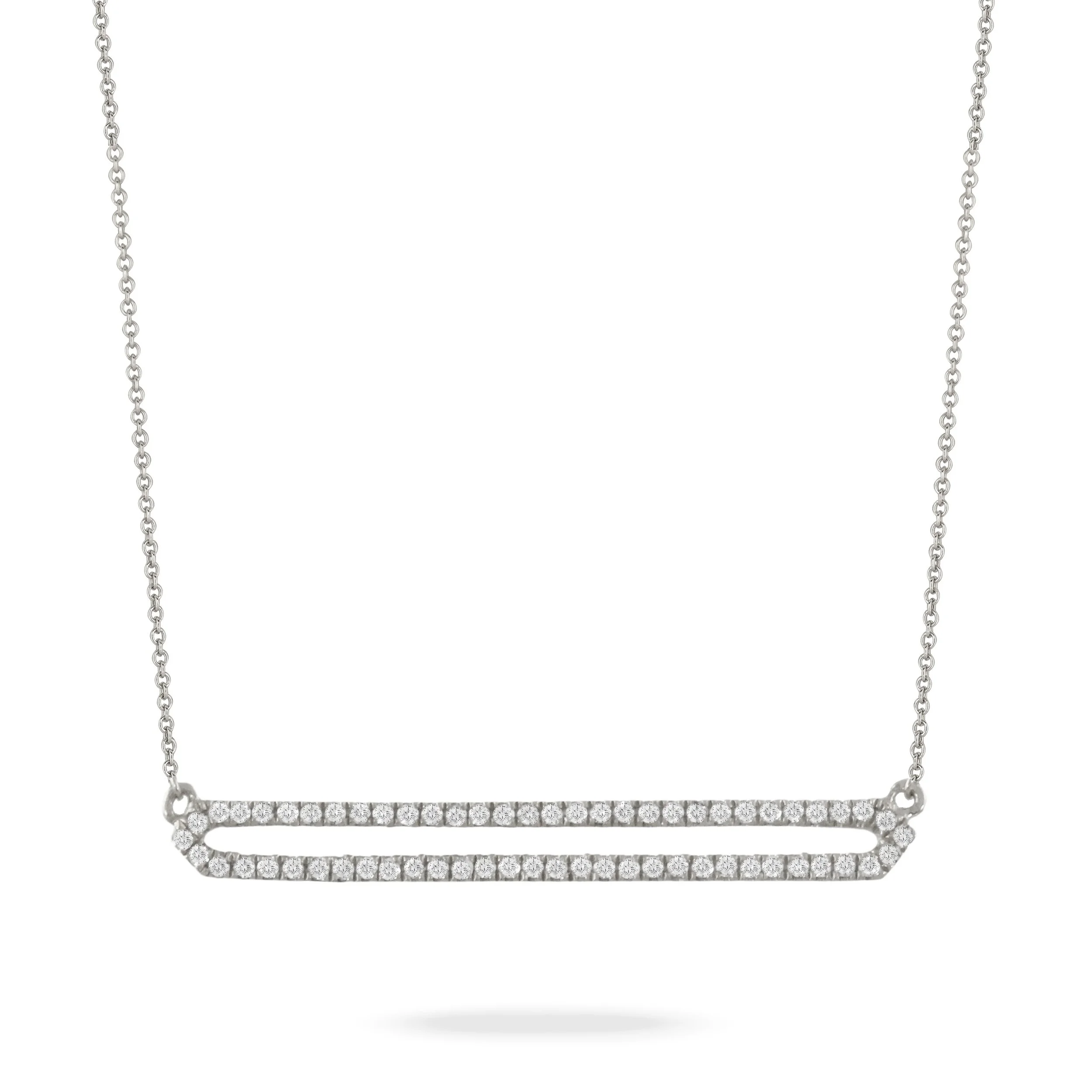 Diamond Paperclip Neclace