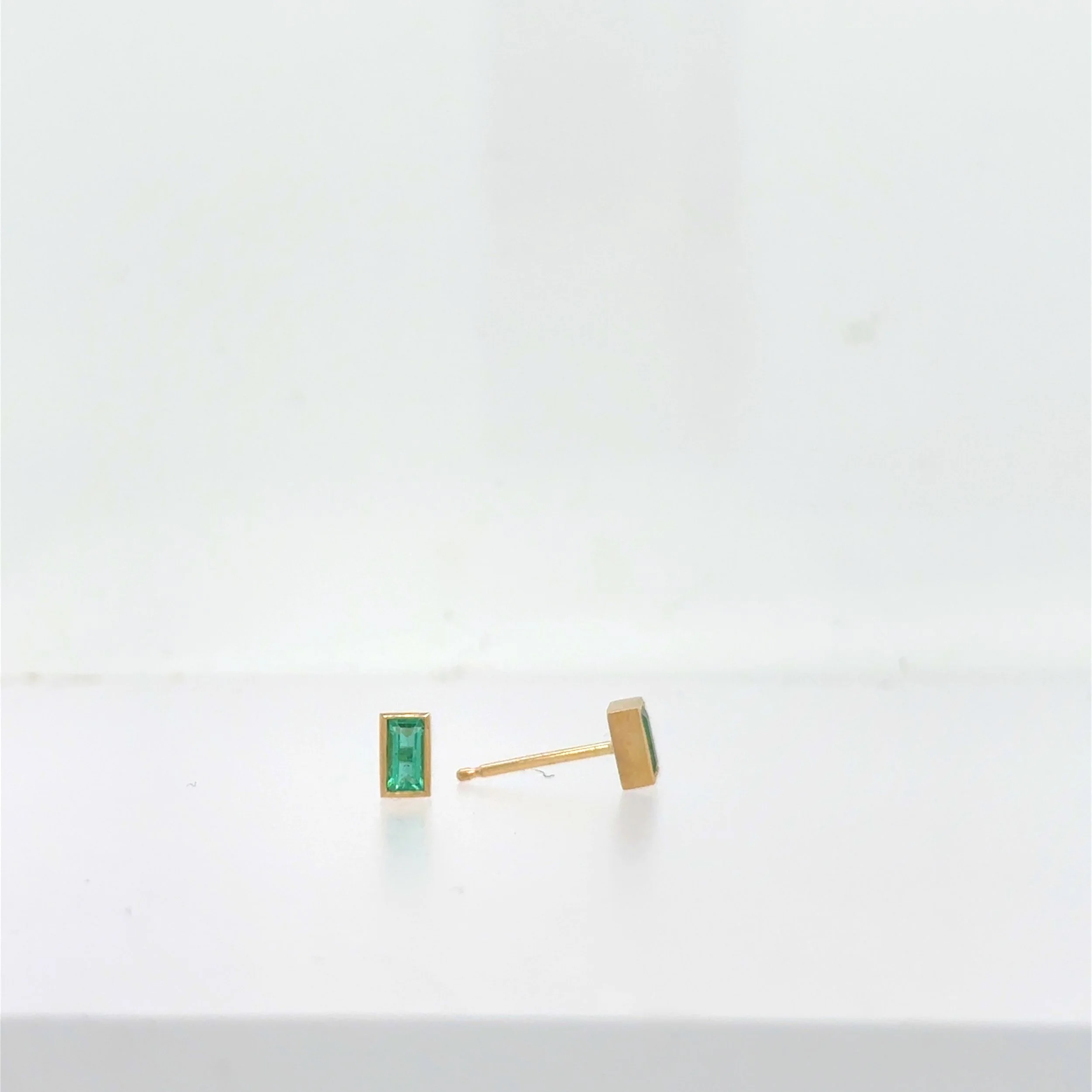 Emerald Stick Earrings