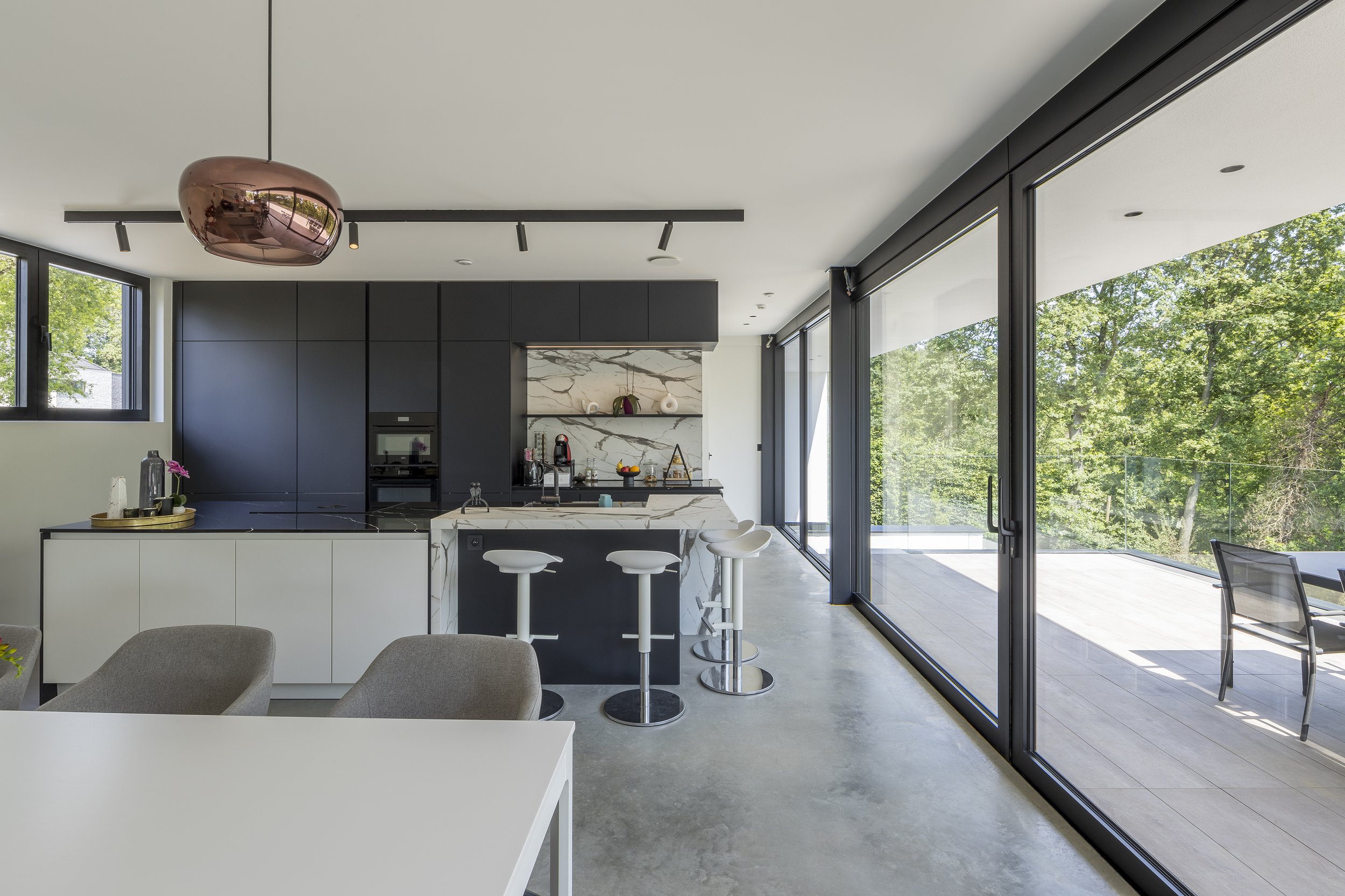 Architectuurfotografie van een moderne woning