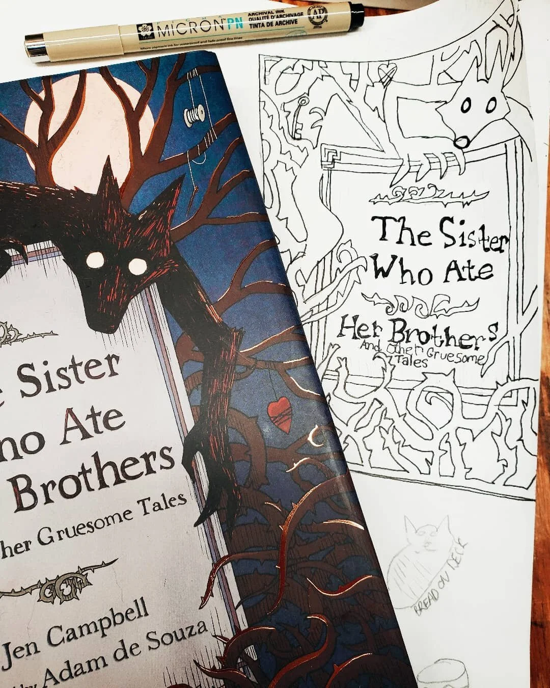 I've started teaching myself how to draw! I forgot how fun it is. My sibling is an amazing artist and they're teaching me too. I was inspired by @jenvcampbell and this gorgeous new book.