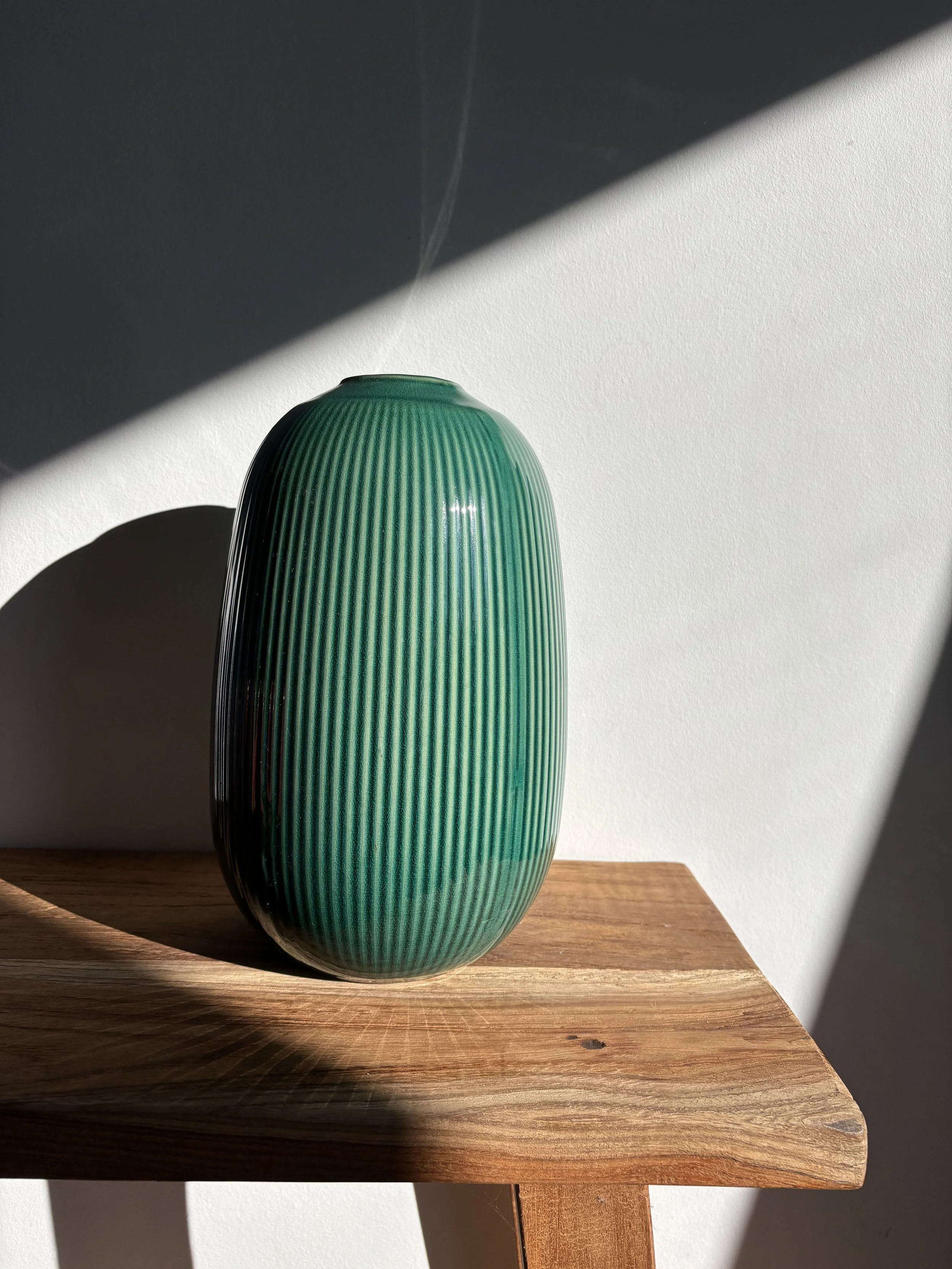 Groene vaas