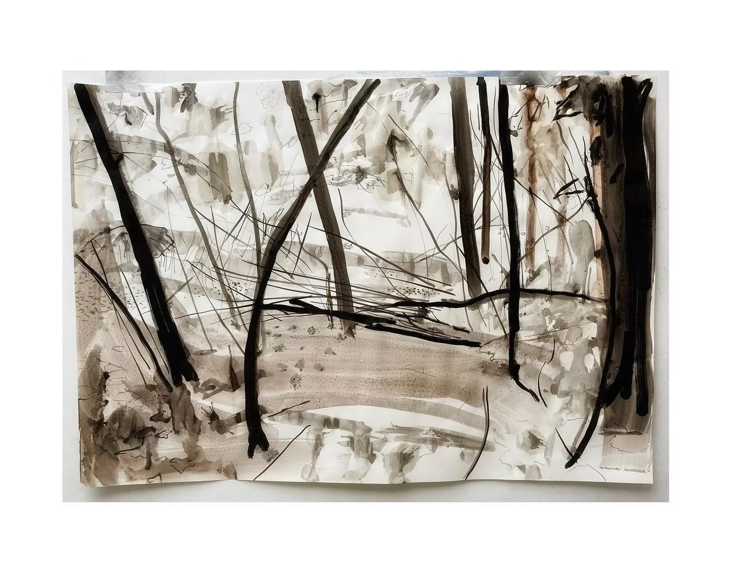 #kunstwerkt #apaperaday24 #landscape #artonpaper