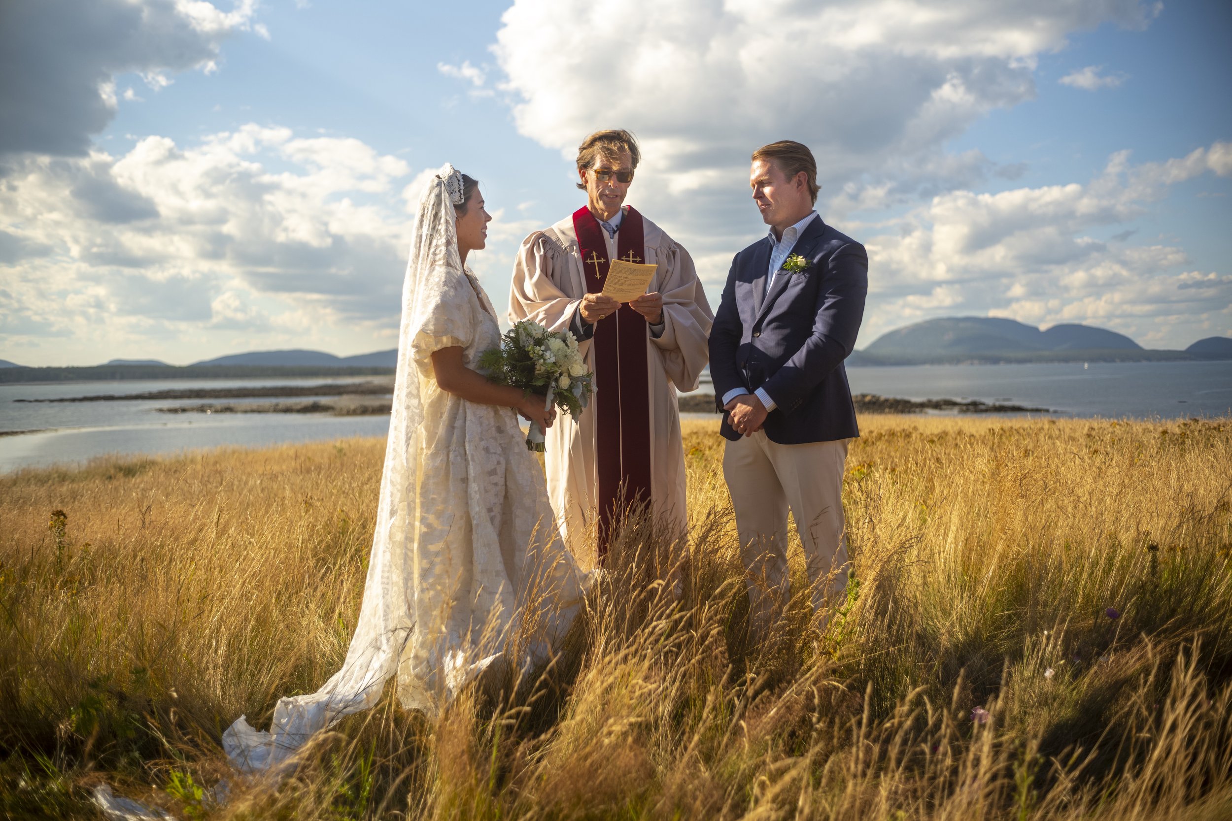 Wedding on Baker Island, Maine