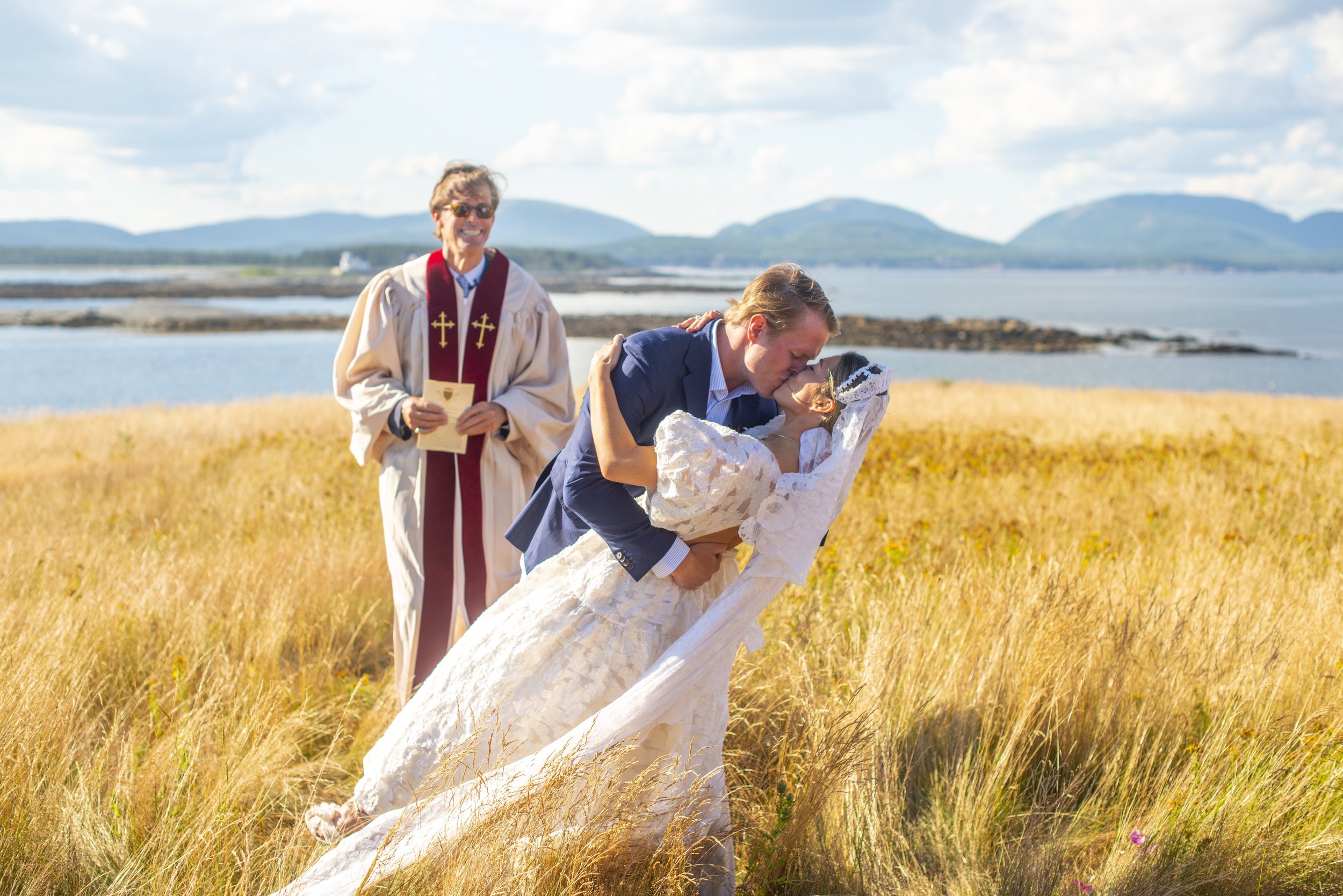 Wedding on Baker Island, Maine