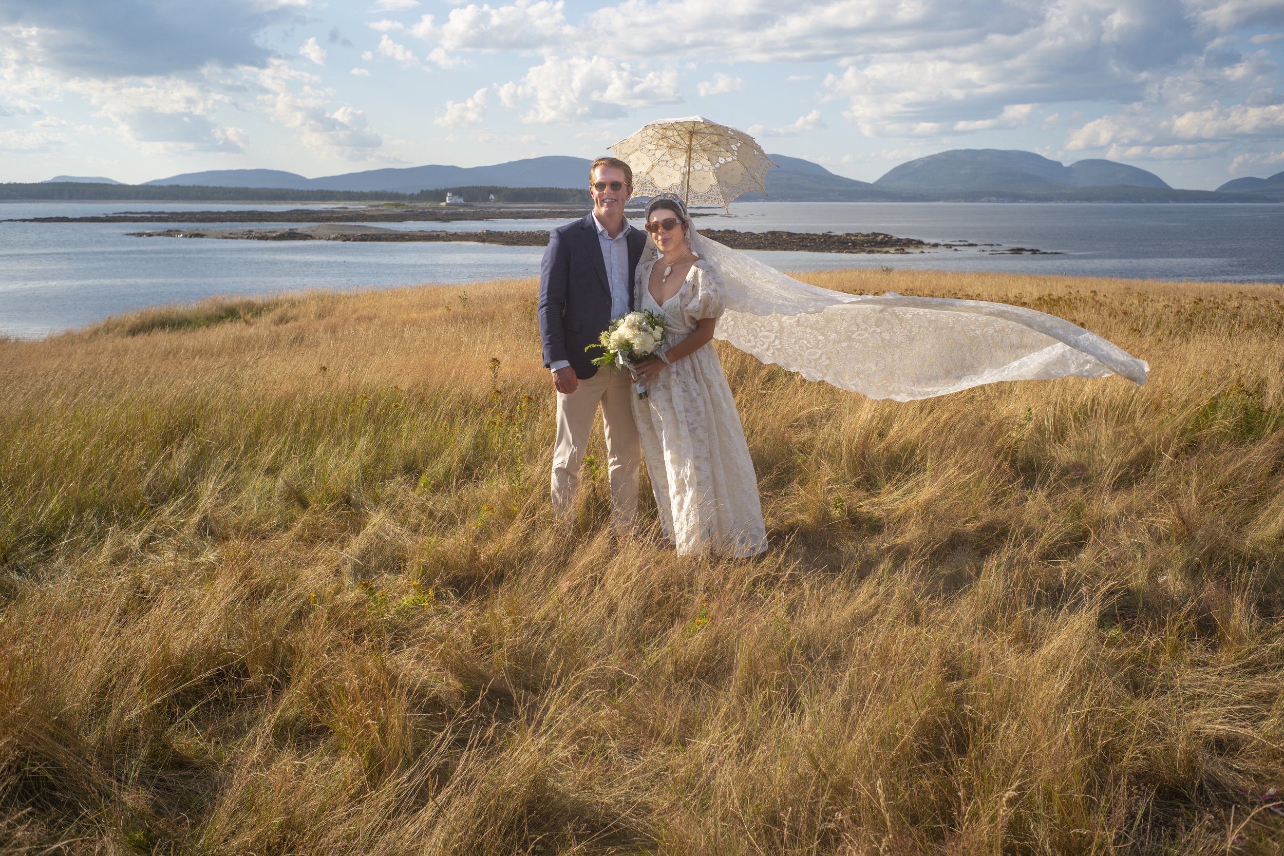 Wedding on Baker Island, Maine