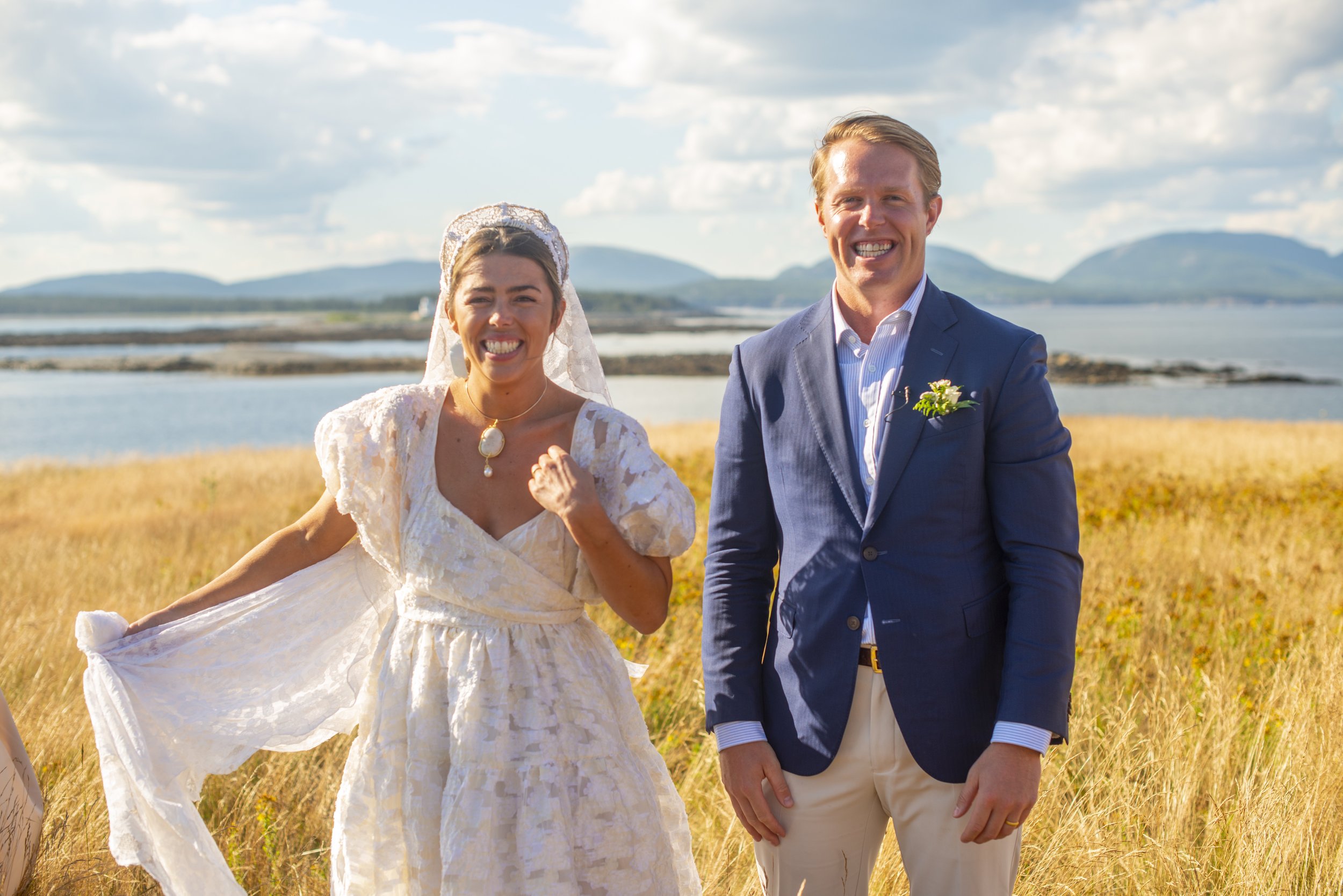 Wedding on Baker Island, Maine
