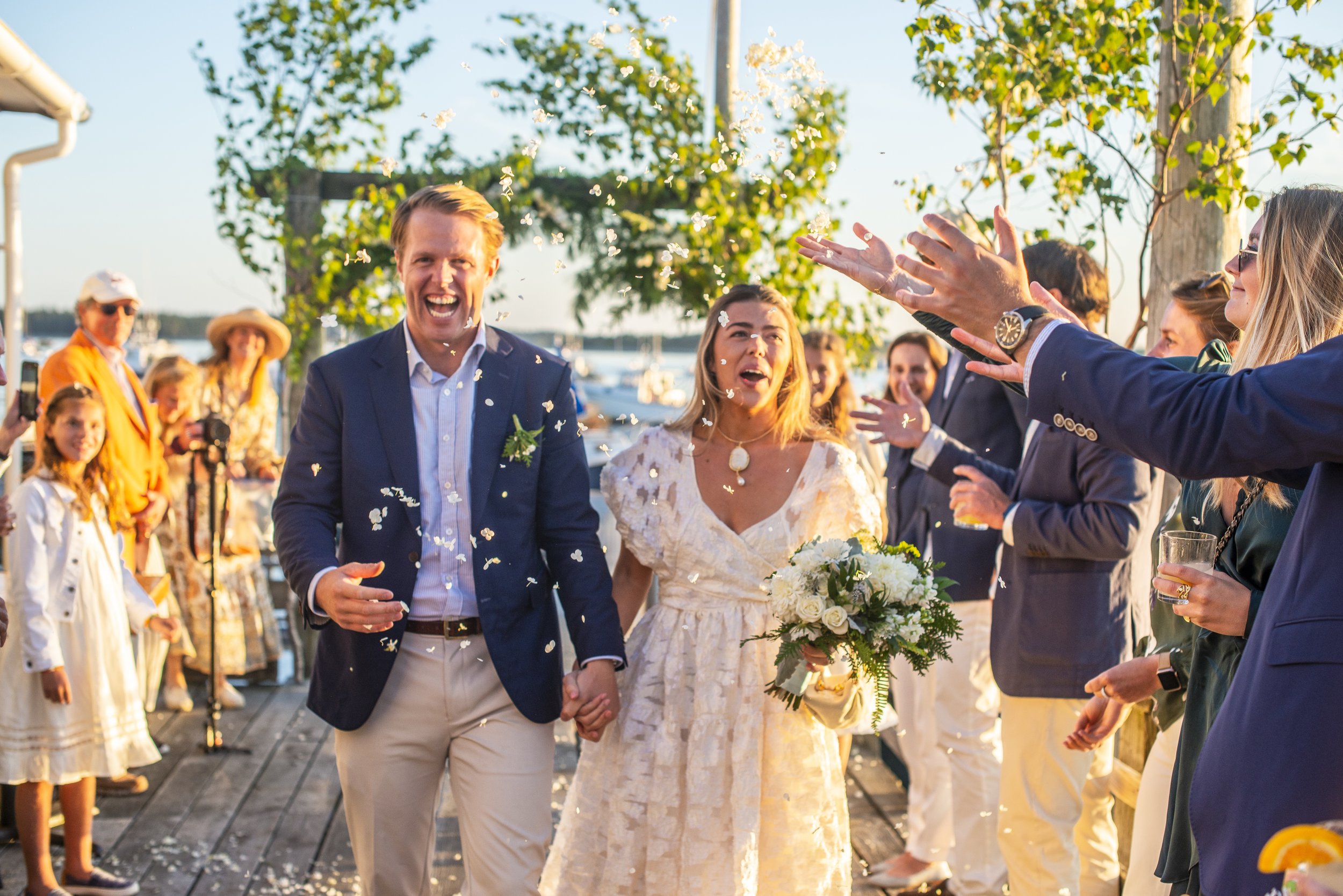 Wedding on Baker Island, Maine