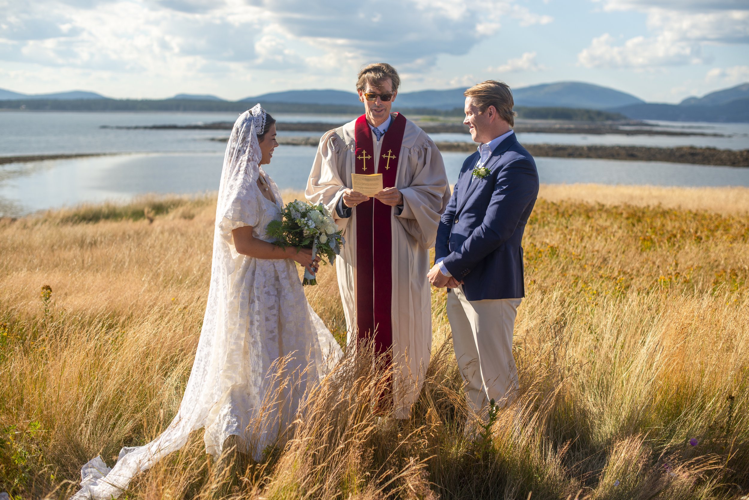 Wedding on Baker Island, Maine