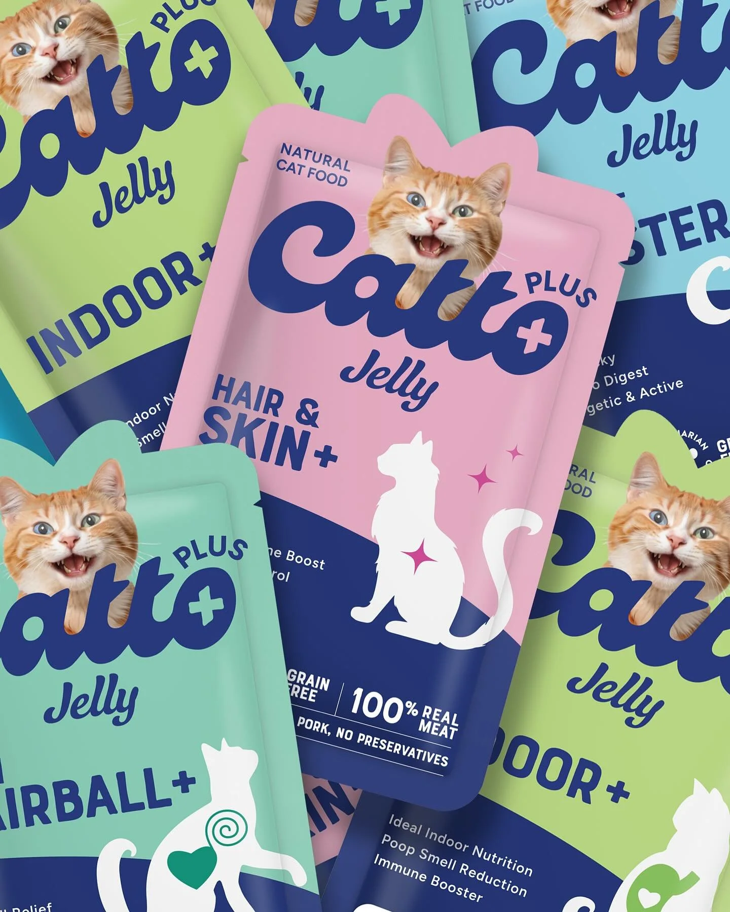 New members of @catto_catfood family. The Catto Plus Jelly Series.

#jedcreative #packagedesign #catfood #packagingdesign #petfood