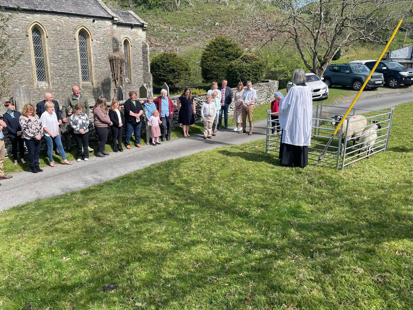 Good turnout for our lambing services at Howgill and Cowgill on Sunday