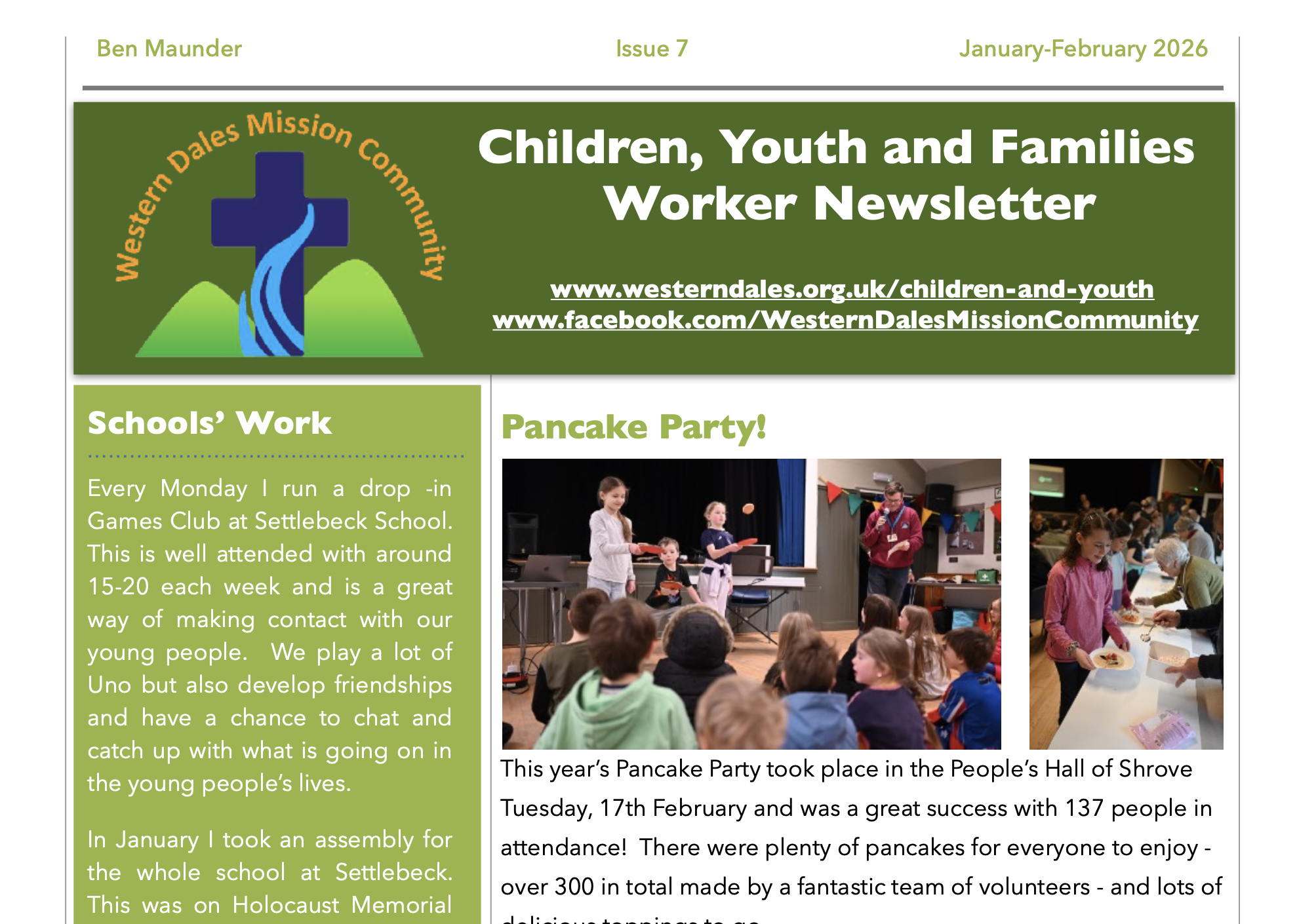 Children, Youth and Families Worker Newsletter: January-February 2026