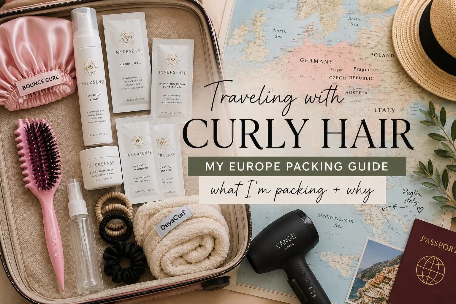 What I'm Packing for My Curls in Europe: A Curly Hair Travel Guide for Humid and Dry Climates