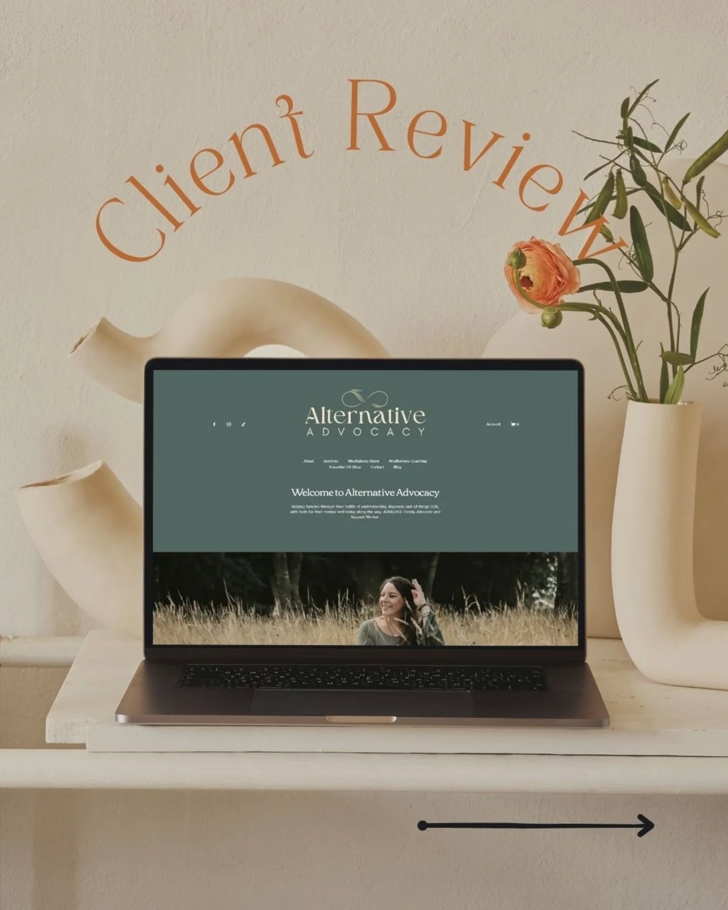 🧡 A gorgeous client review from Abi @alternative_advocacy who was one of my very first OFFICIAL website designs last year when I was deciding I wanted to do this more! 

Abi came to me with her new business idea (wellbeing and SEND advocate for youn