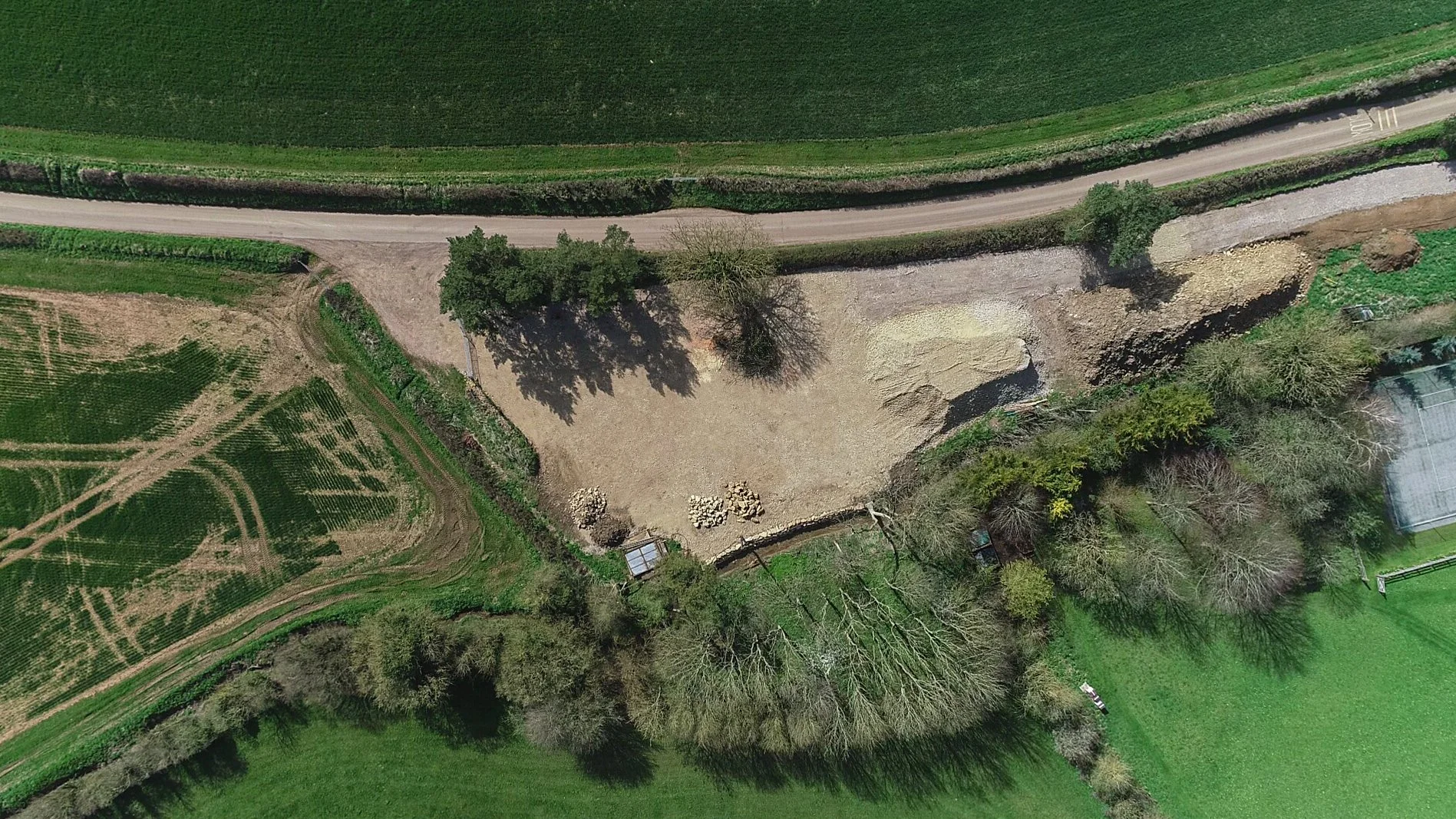 Aerial Photography Building Site 