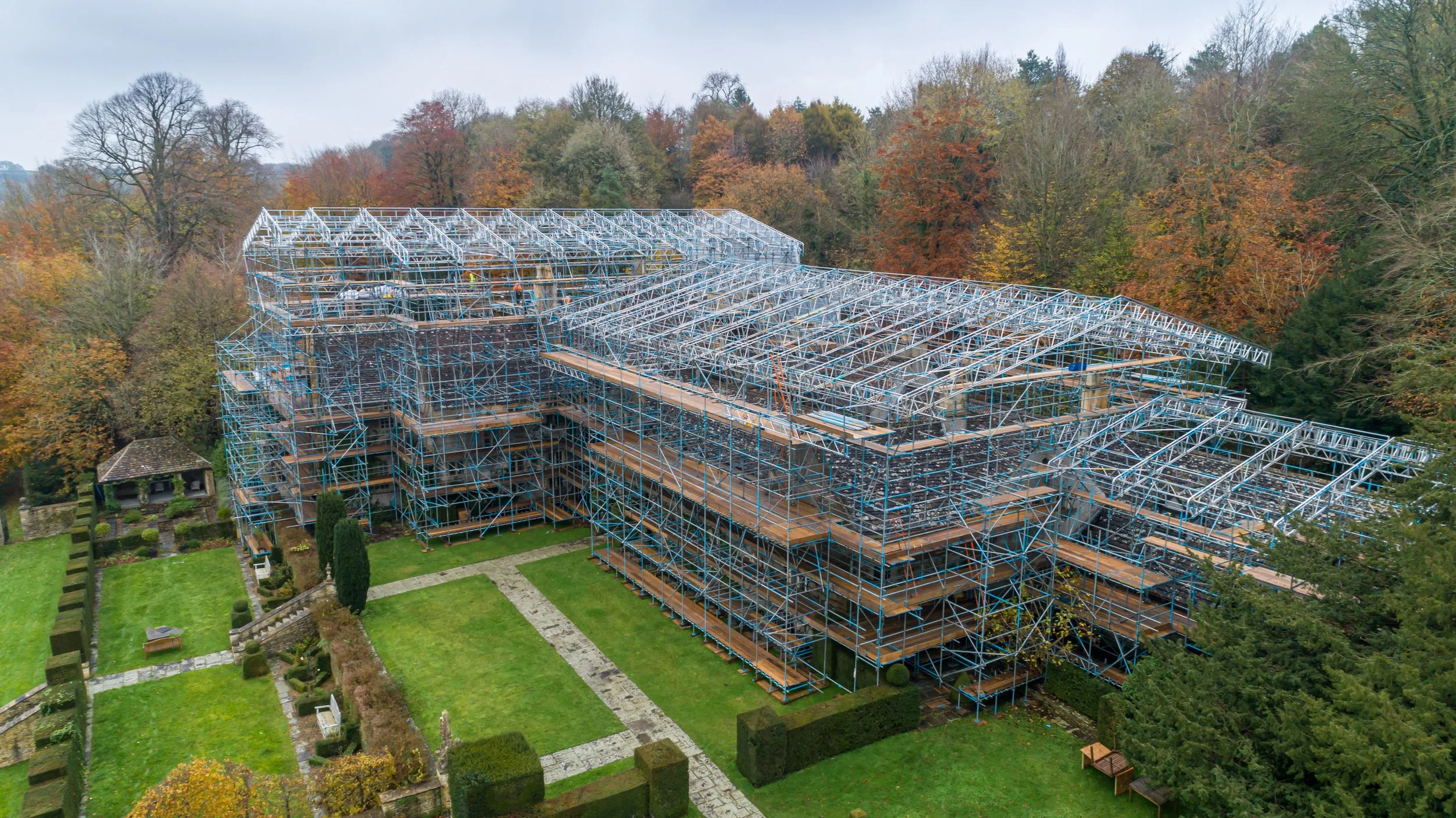 Aerial Photography Scaffolding