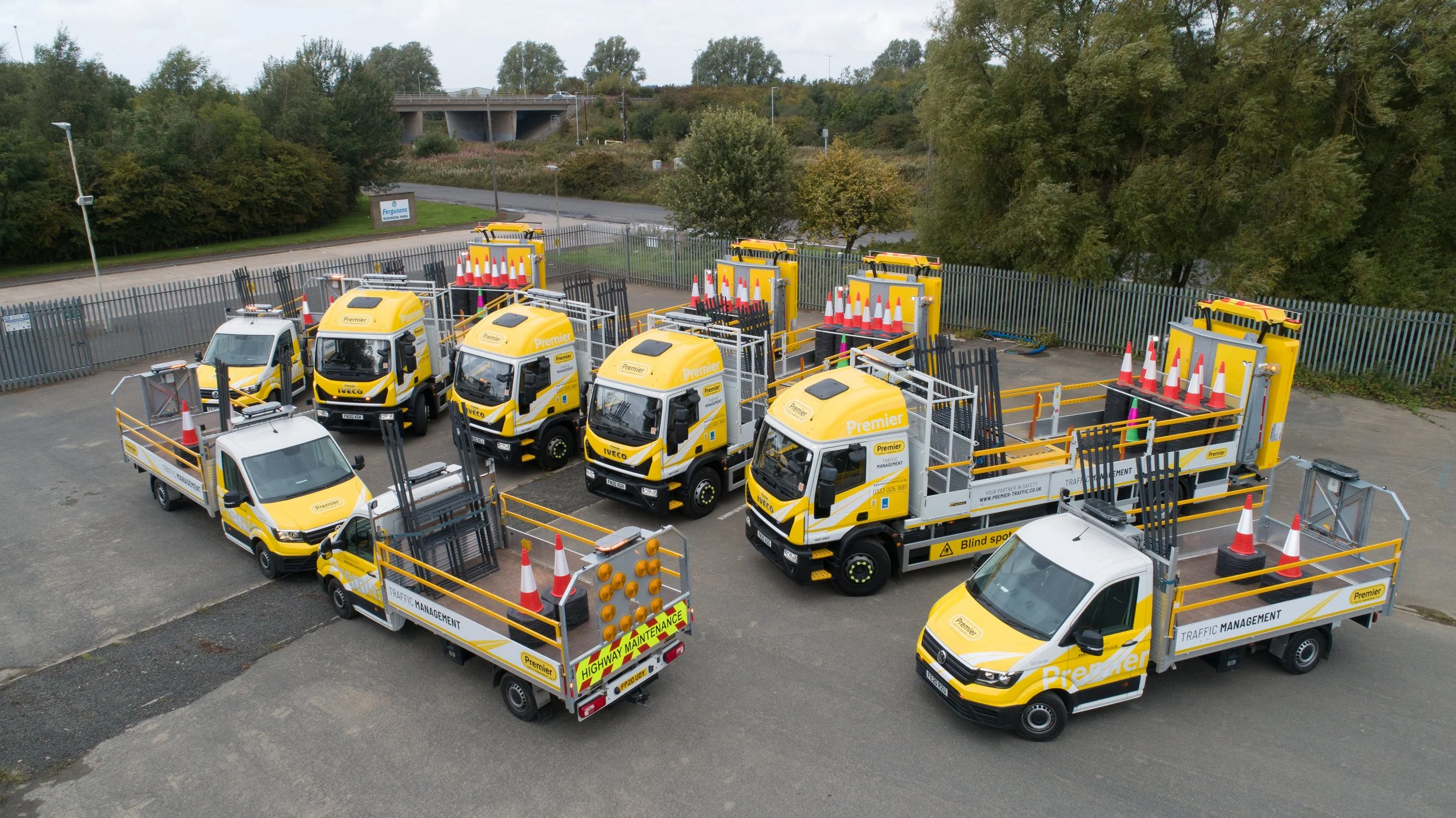 Aerial Photography Premier Traffic Management Vehicles