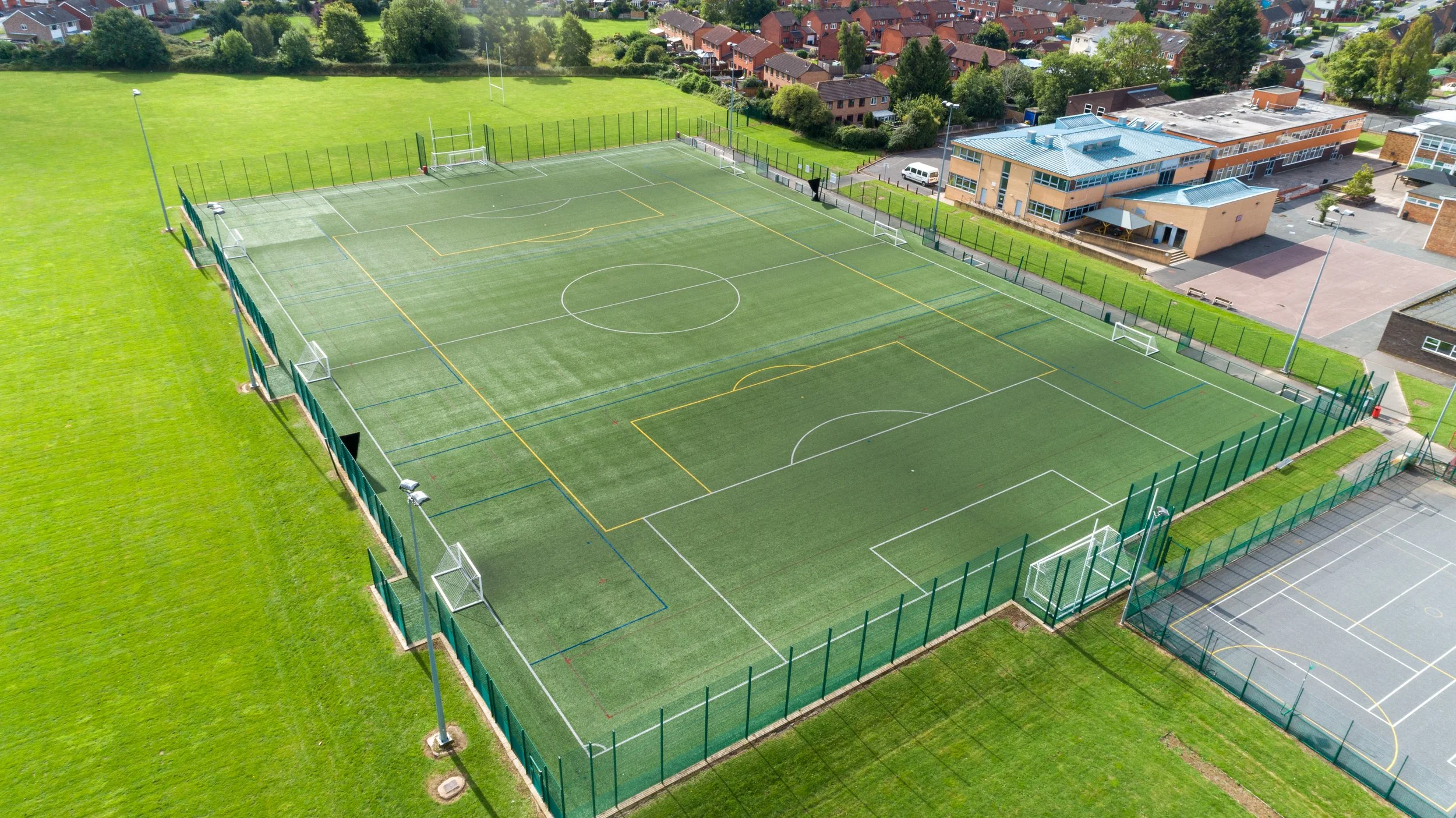 Aerial Photography Dyson Perrins All Weather Pitch