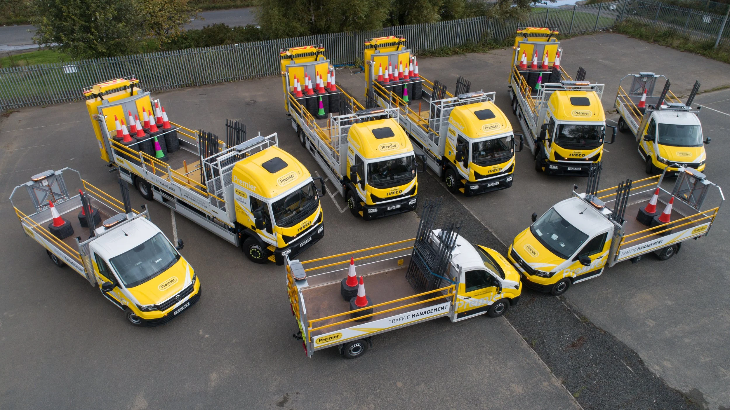 Aerial Photography Premier Traffic Management Vehicles