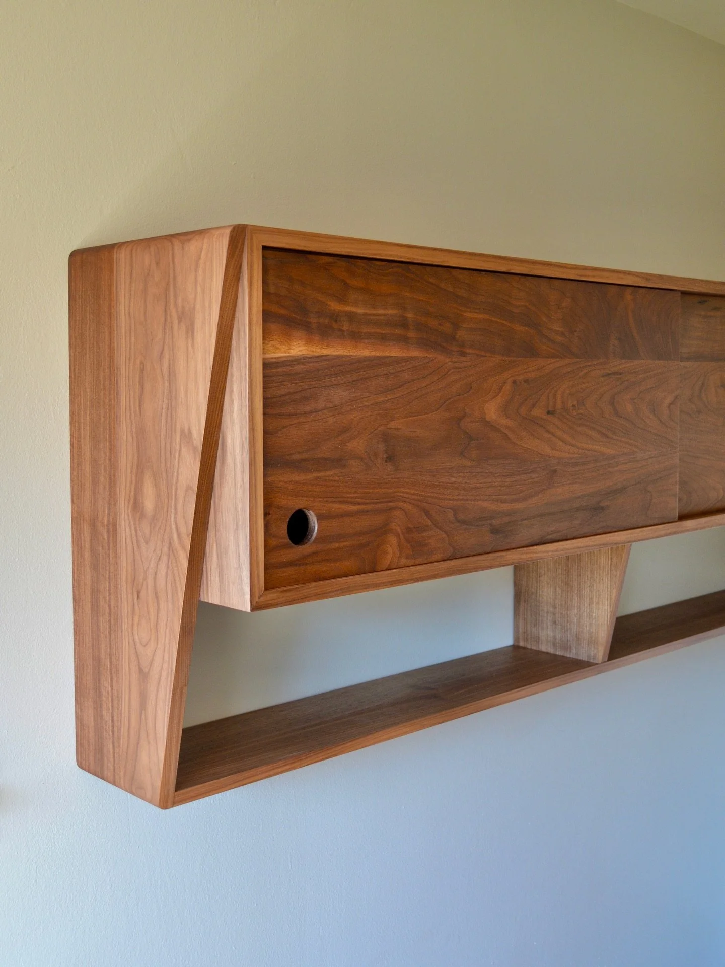 While a built-in can maximize storage space, I&rsquo;ll often propose a stand alone concept as an alternative. 

This allows a little more creativity in the design process and the added bonus of a piece you can take with you wherever you may go. 

Ve