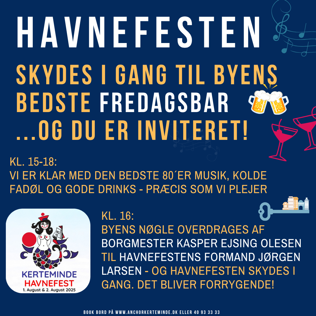 FREDAGSBAR OG ÅBNING AF KERTEMINDE HAVNEFEST 2025