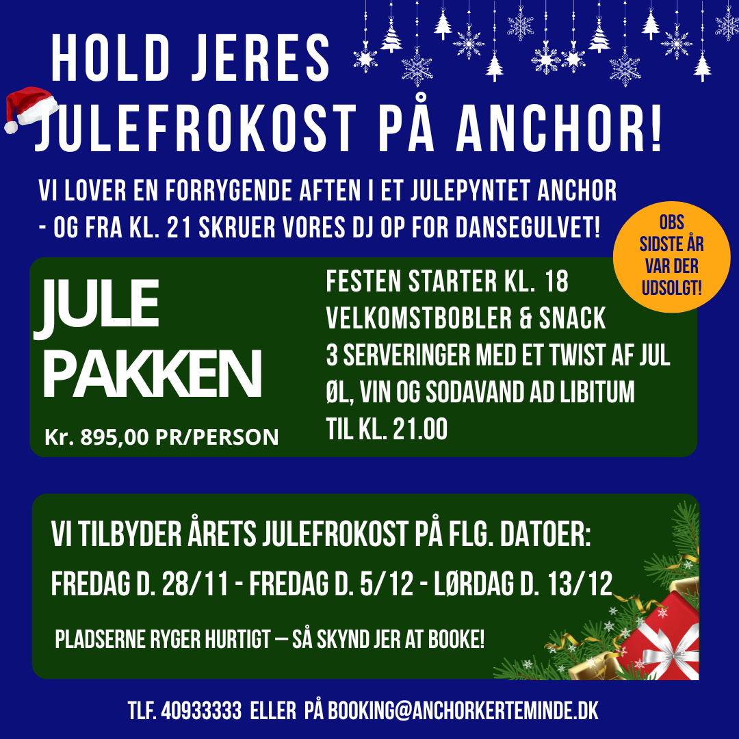 JULEFROKOST 28/11 MED DJ DANS FEST