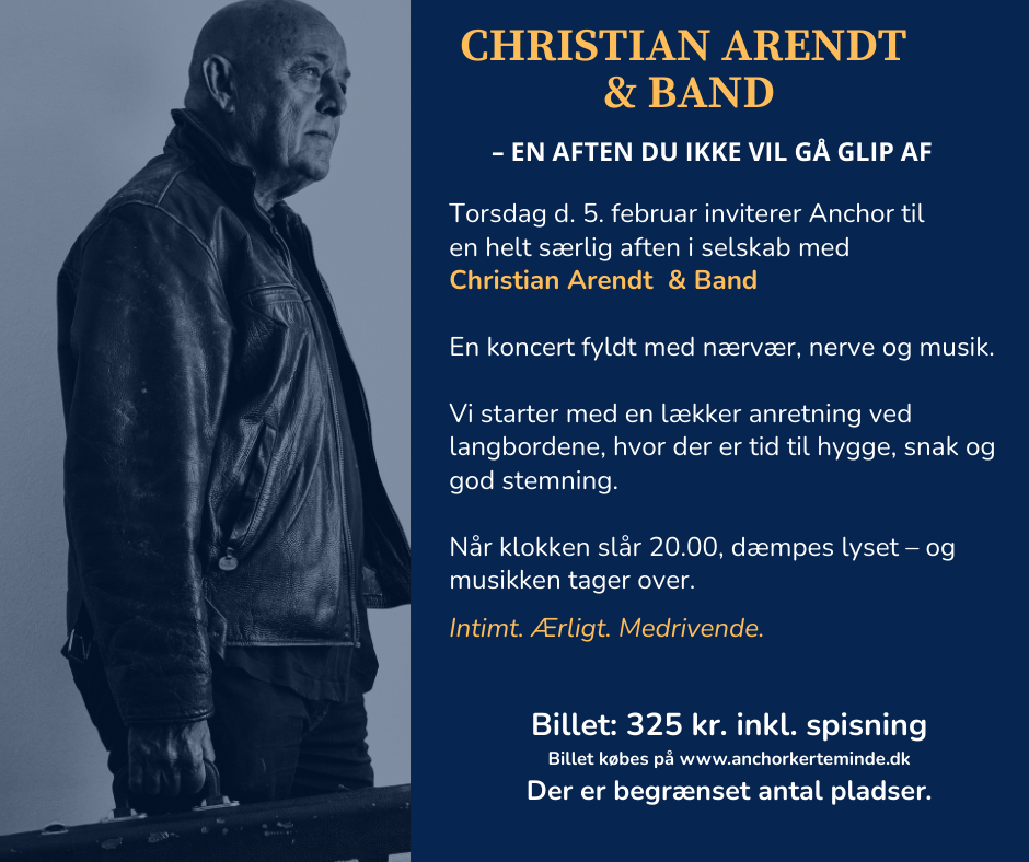 Koncert &amp; Spisning - med Christian Arendt &amp; Band 