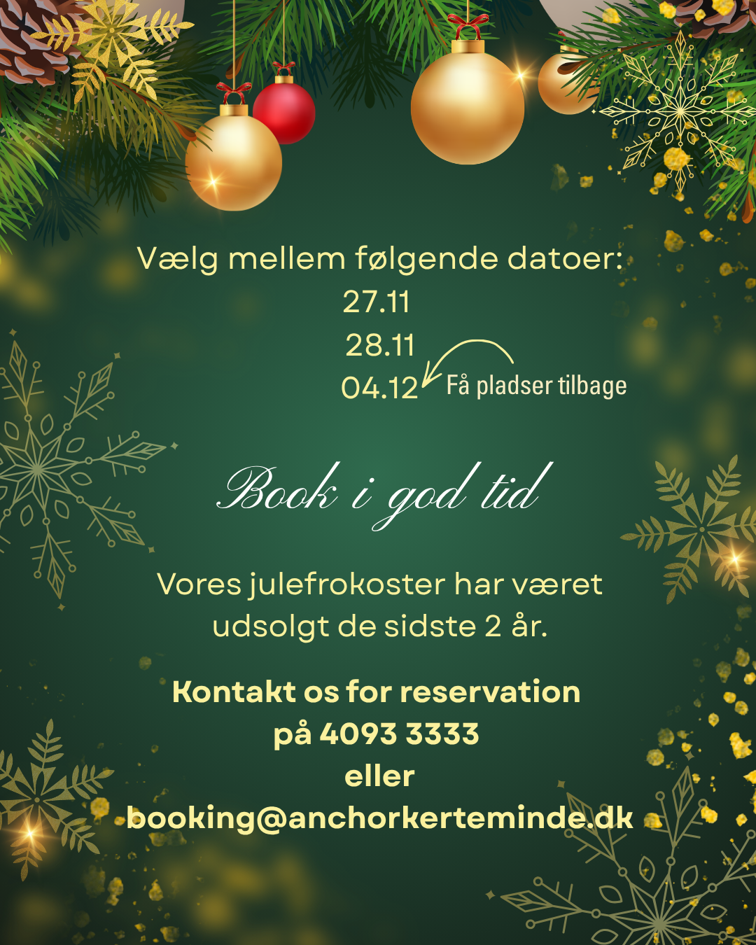 JULEFROKOST PÅ ANCHOR I KERTEMINDE 2026