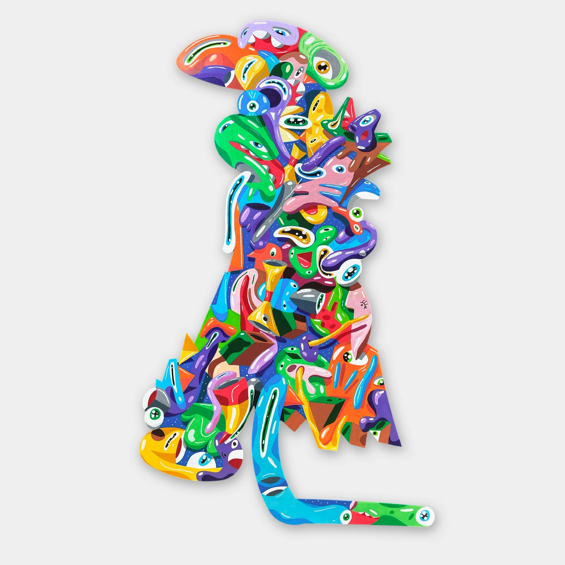 Voyage-voyage - Pièce unique - 128x61cm