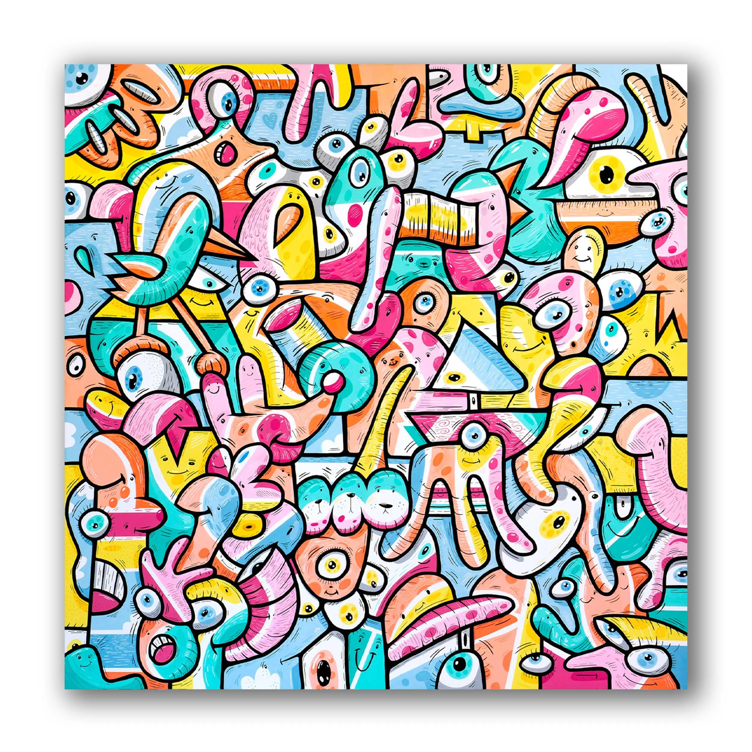 Truffe au vent - Pièce unique - 120x120 cm