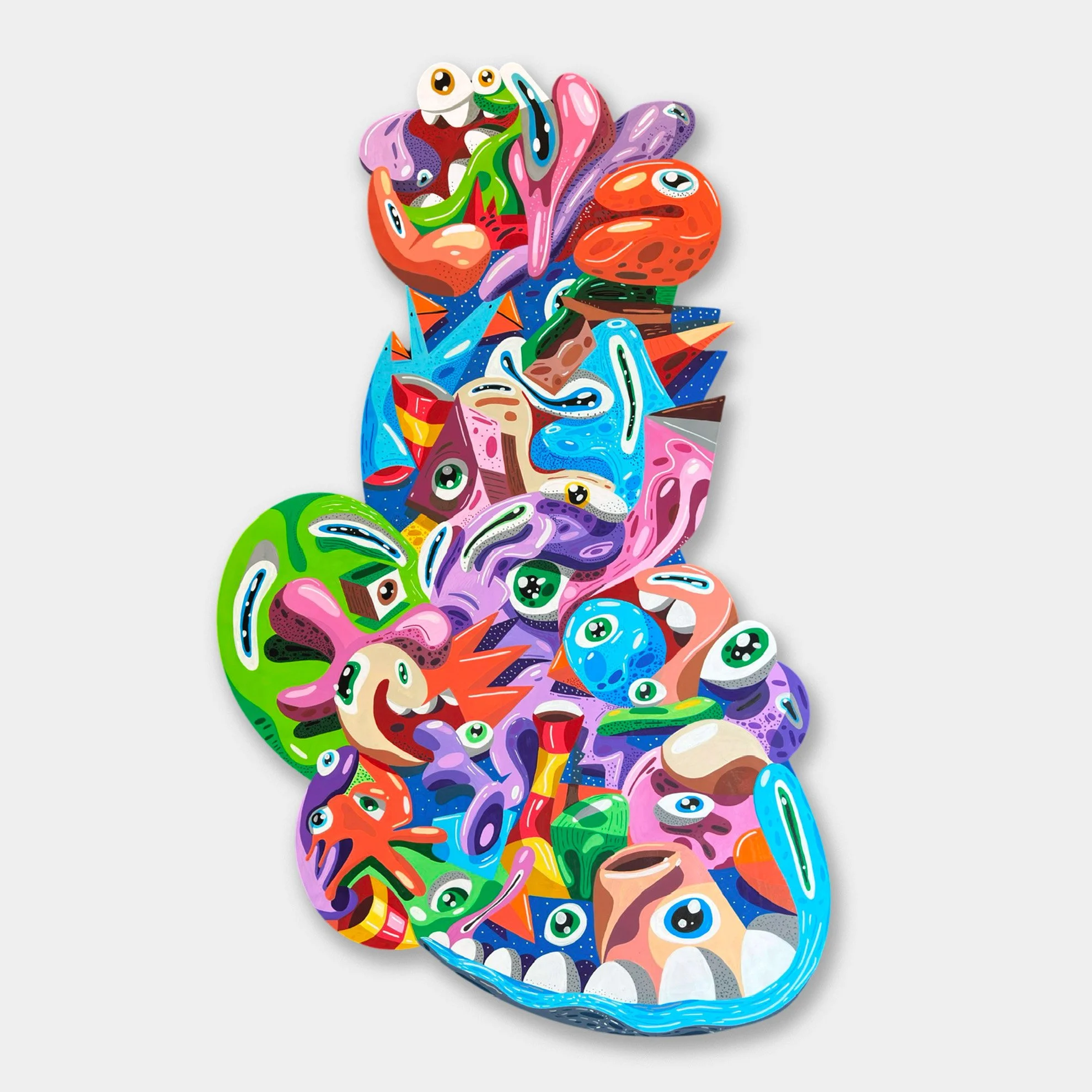 Poulpéo - Pièce unique - 120x65 cm