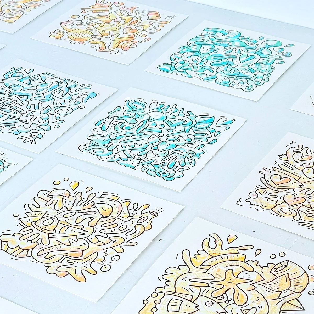 Aquarelle unique de l'artiste français jigé à Lille pour les 111 des arts