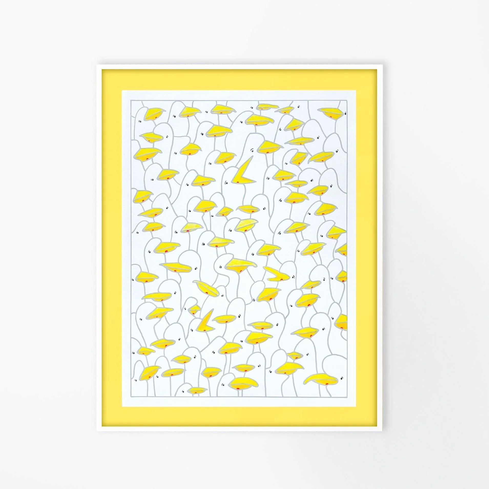 Oeuvre unique sur papier de l'artiste français Jigé