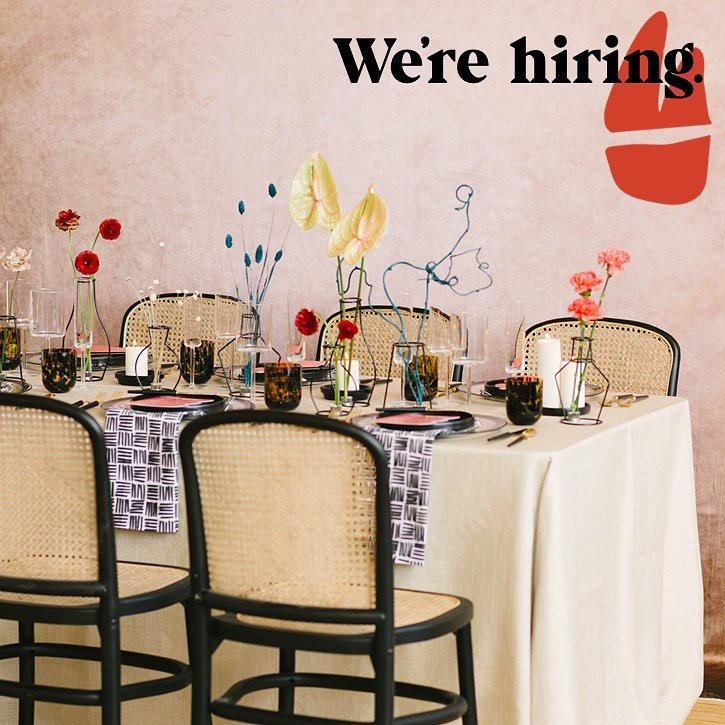 💋WE&rsquo;RE HIRING💋 We&rsquo;re seeking freelance event professionals with over 3 years event planning, production, design experience in corporate events, brand activations and/or weddings to join our team. If this is you, send your resum&eacute; 