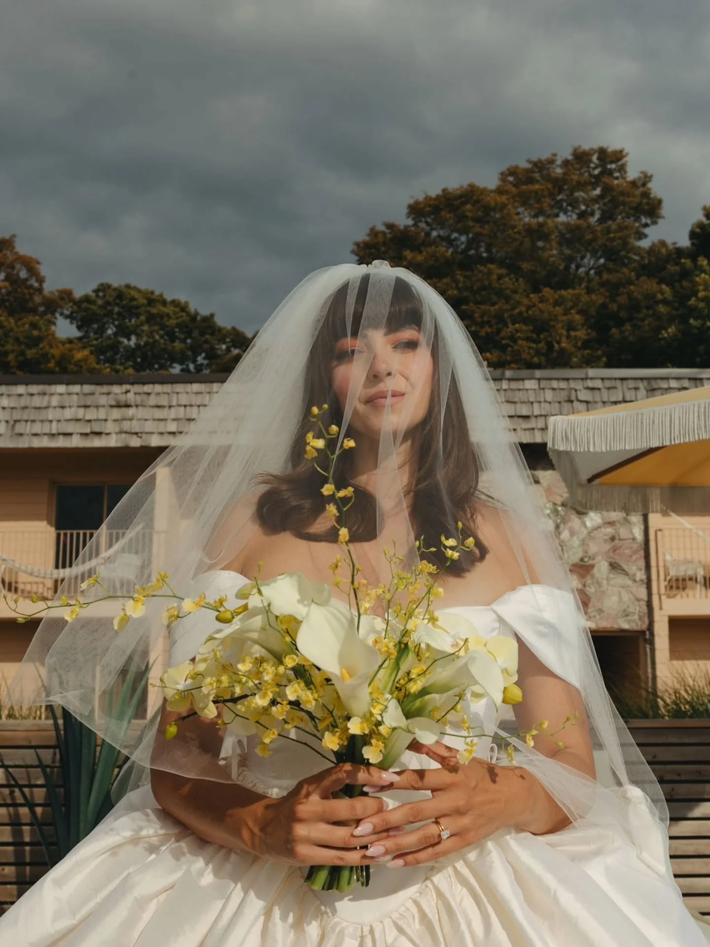 A visionary - Briony collaborated with the designers of her Loversland dress to re-imagine the ballgown into a playful, custom look made especially for her retro motel wedding.

Bride @briony 
Wedding Coordination @madbashgrp 
Dress @loversland @form
