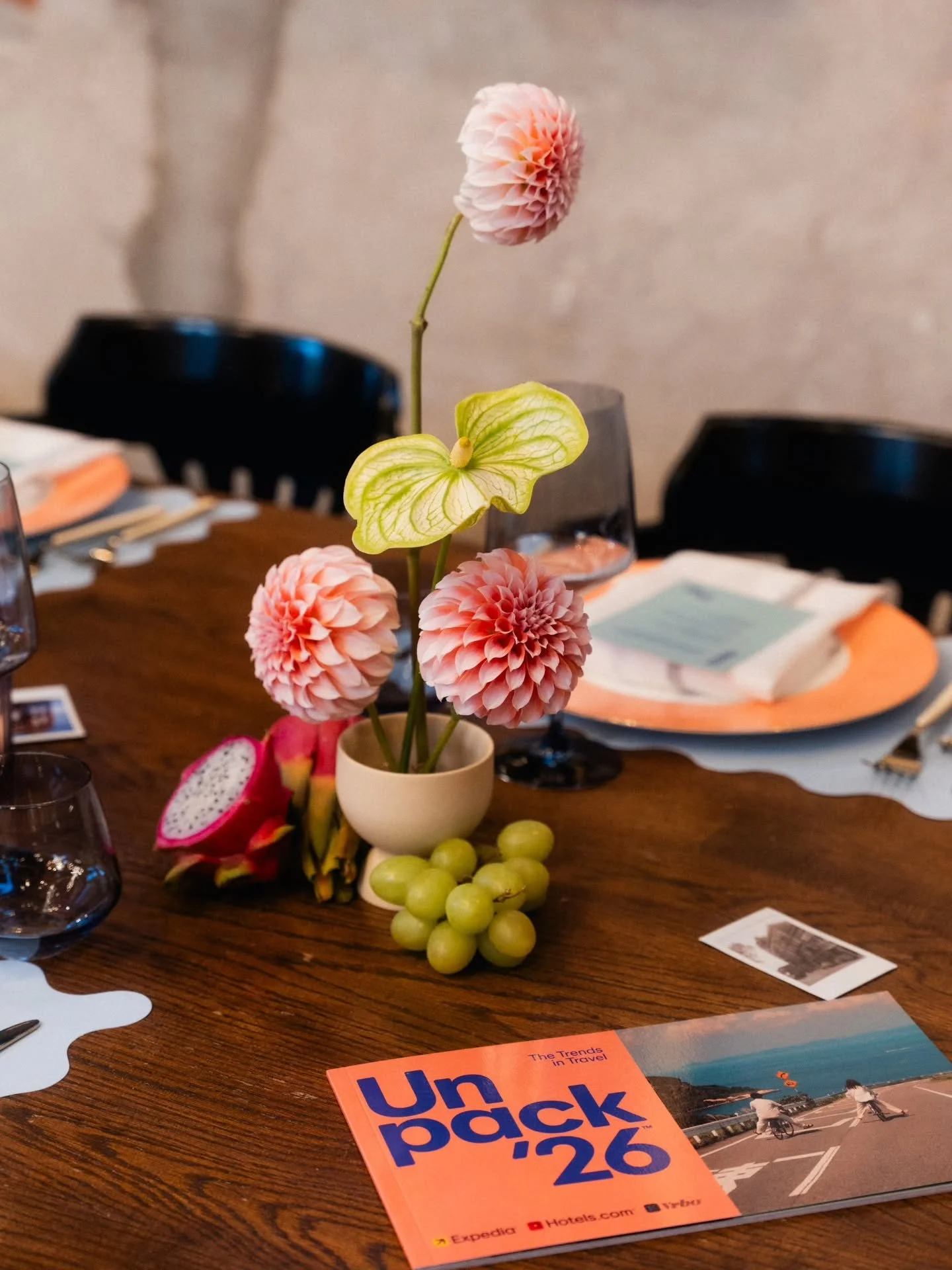To complement the farm-to-table meal, we incorporated fresh fruit into the tablescape decor, and used brightly coloured florals to echo the campaign&rsquo;s vibrant palette.

Event Management and Design @madbashgrp
Florals @narcissusandechofloral
Pho