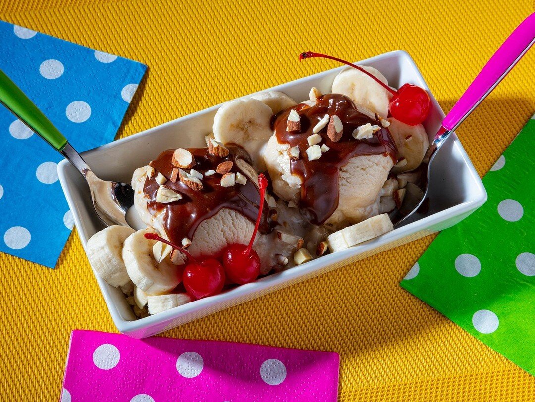 Happy National Banana Split Day! We swapped out the peanuts for chopped Mariani Almonds during this photo shoot. It's even tastier than the original!