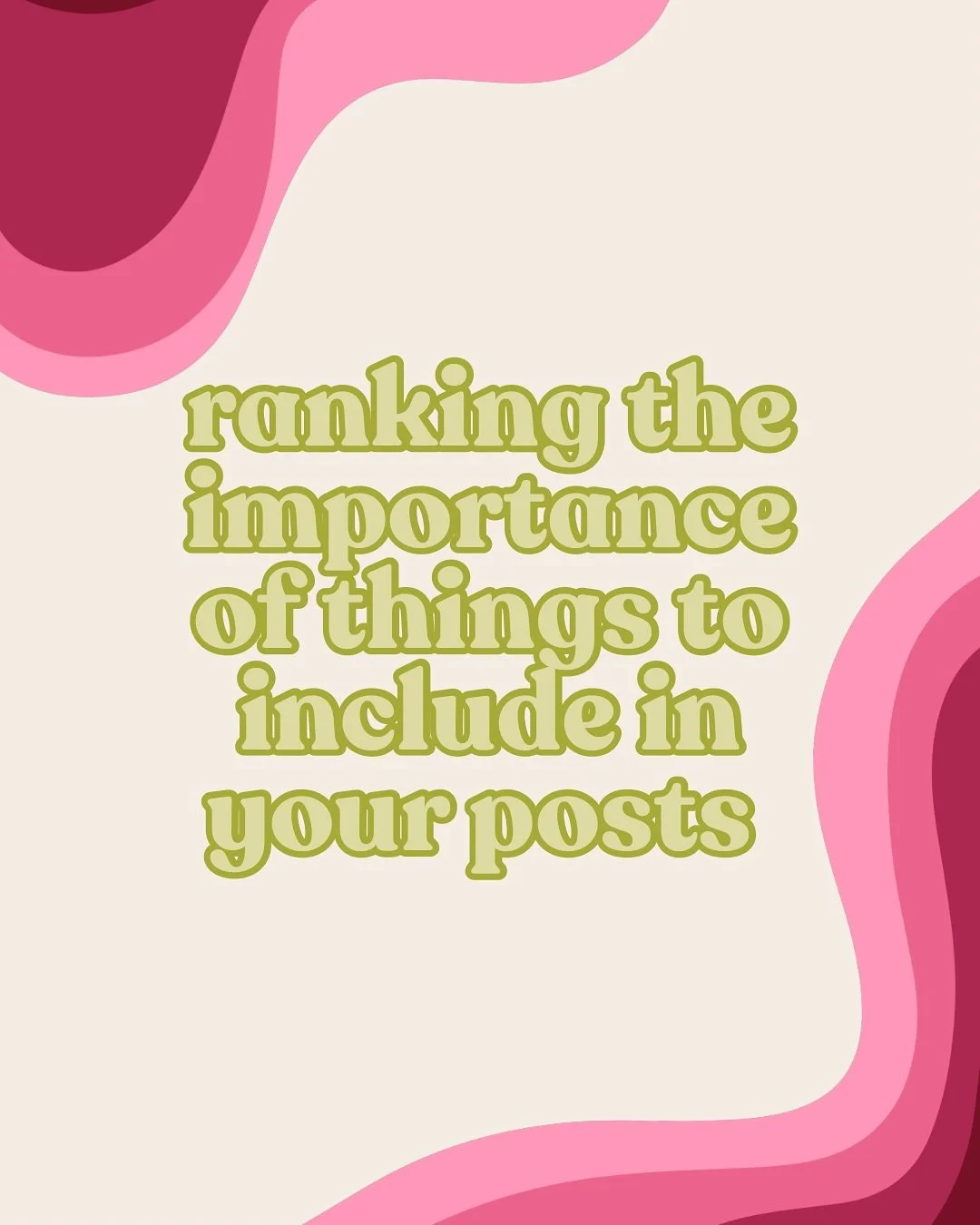 ✨ Author Instagram Priorities ✨ 

Are you doing these things? (Most important to least important) 
* Actively replying to comments and DMs, engaging with readers, and building a genuine community around your books
* Using SEO keywords in your bio, ca