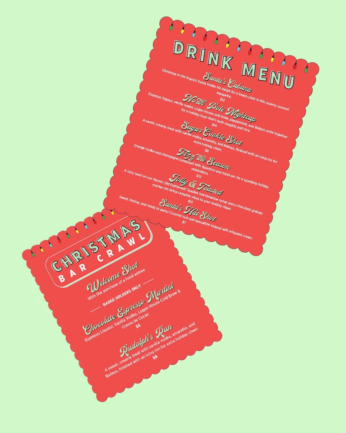 Is it allready weird to post holiday stuff? Whatever. Here&rsquo;s some designs I made for Atomic Provisions for Christmas and new yearsss