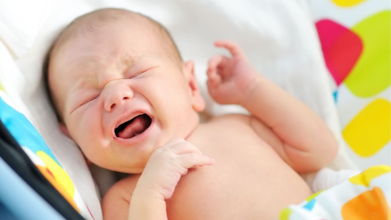 overstimulated crying baby