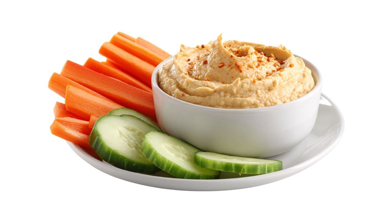 hummus and veggies