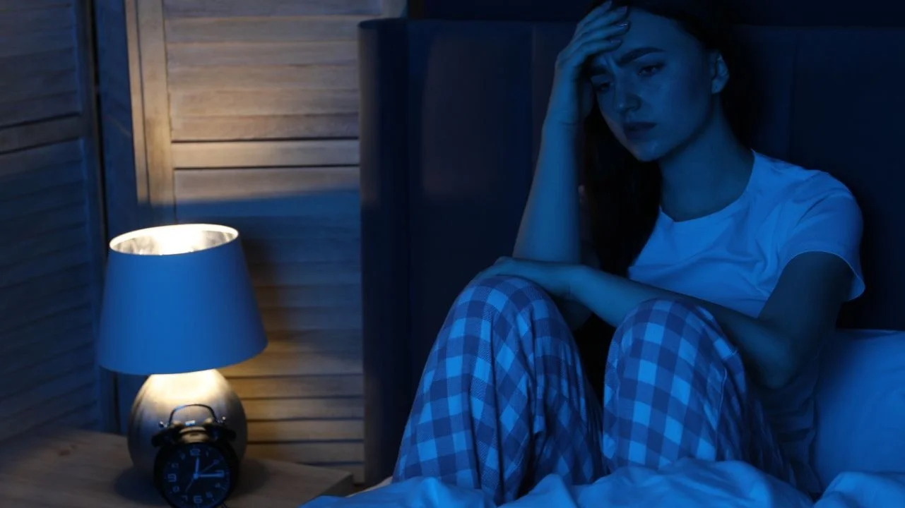 woman who can't sleep