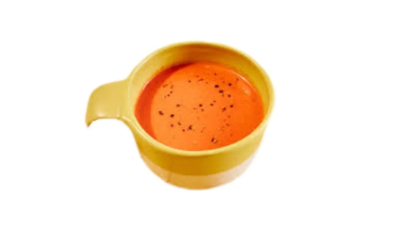 tomato soup in a mug