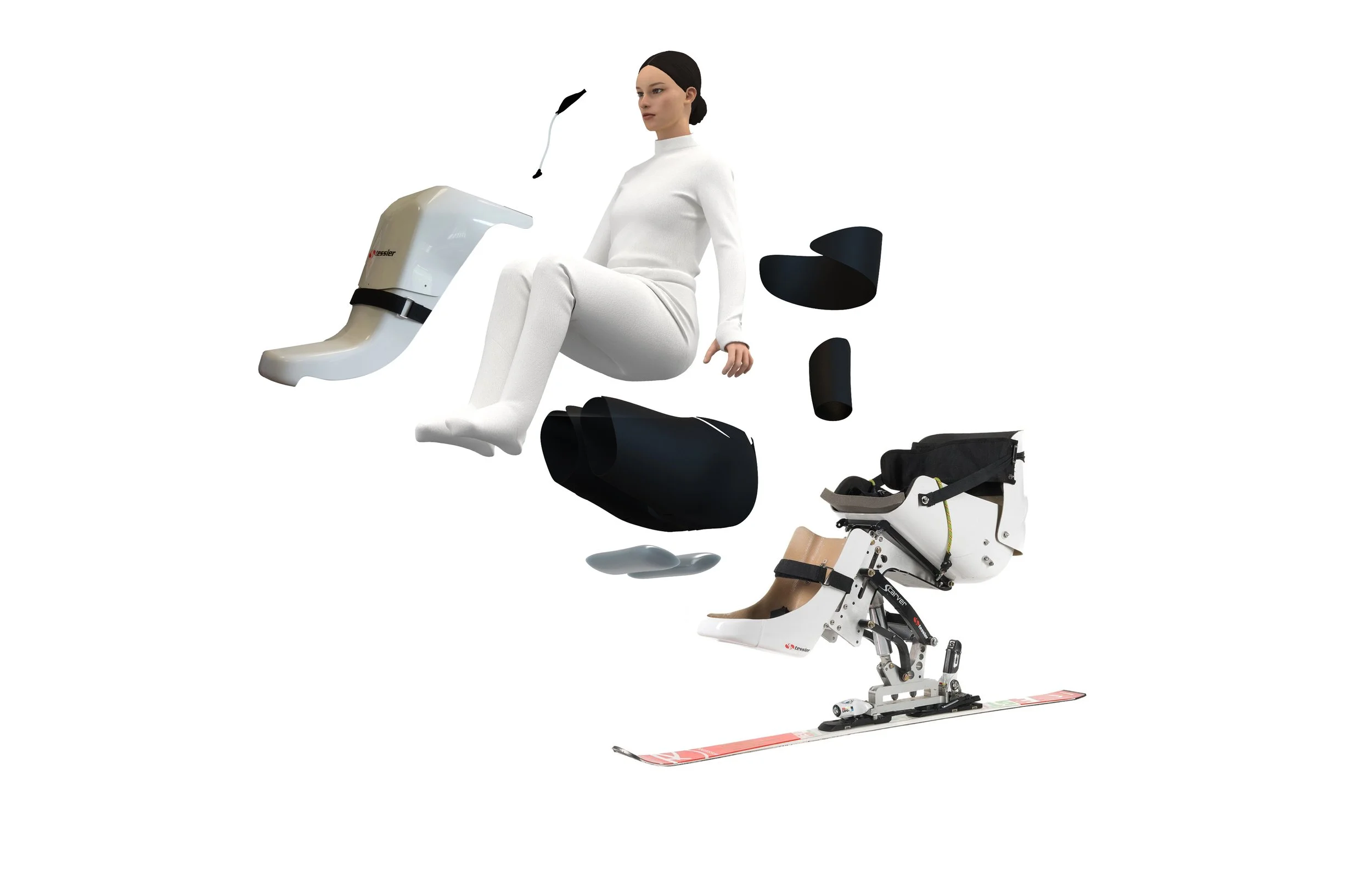 under pressure monoski suit