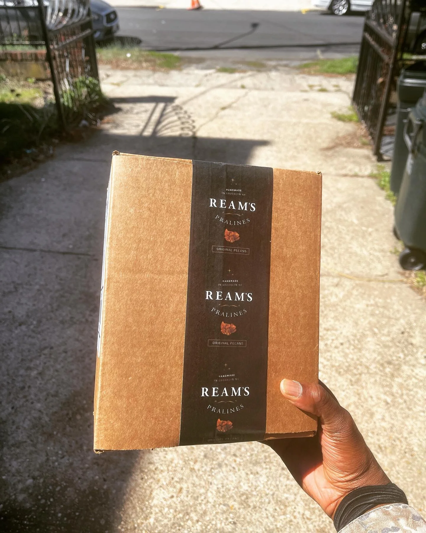 Another trip to the post office. make sure ya order your @reamspralines  #working #hustle #brooklyn #nycphotographer #black #life #livelife #enturpernuer #freedom #nowork #blackownedbusiness #snack #snacks #healthyfood #heathysnack #nuts #pecans #sun