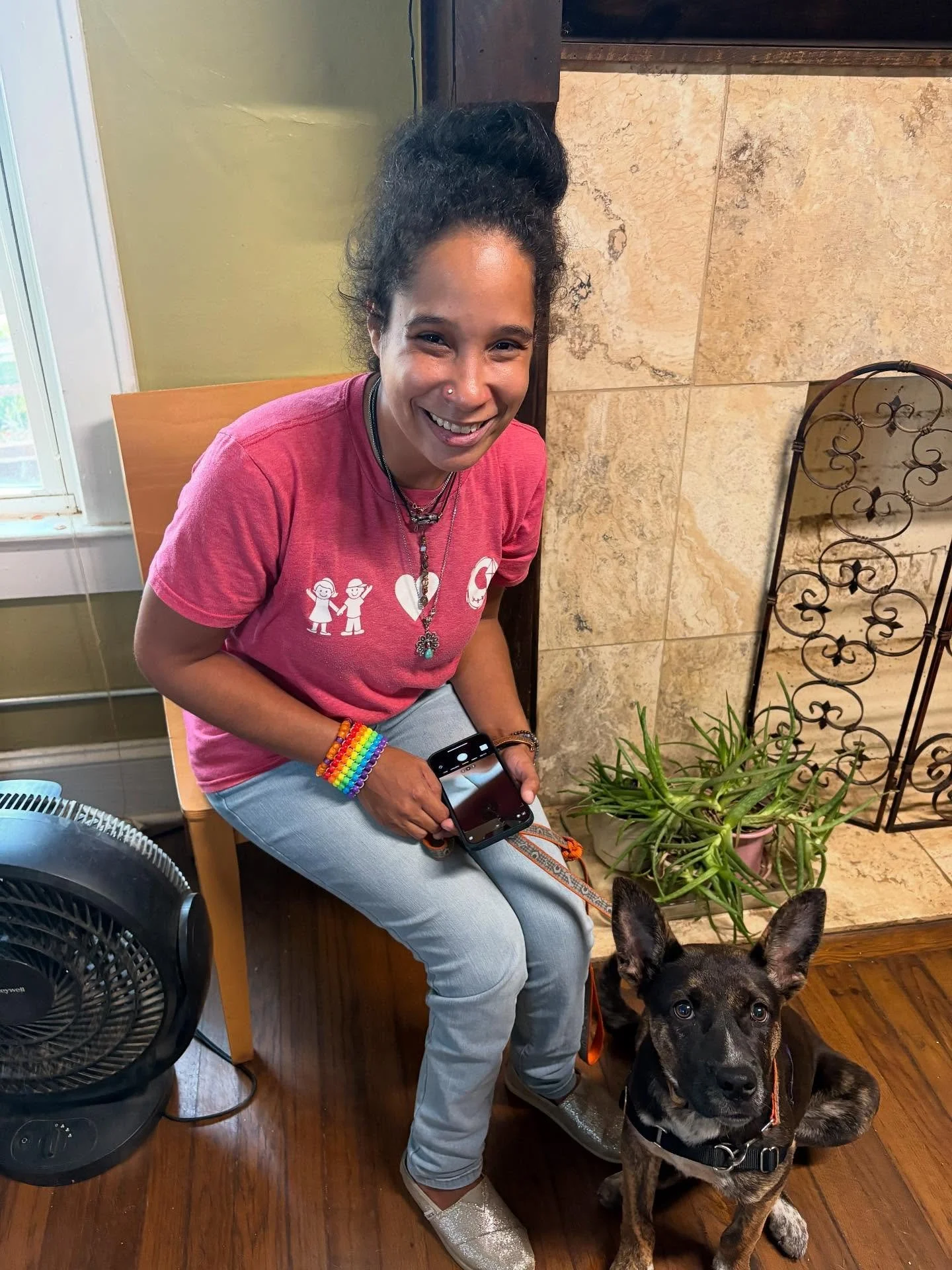 Sweet Kalili has officially found her forever home!

From the moment she came into our care, this brave girl stole our hearts with her goofy radar ears, her resilience, and her loving spirit. After all she has been through, it makes our hearts so ful
