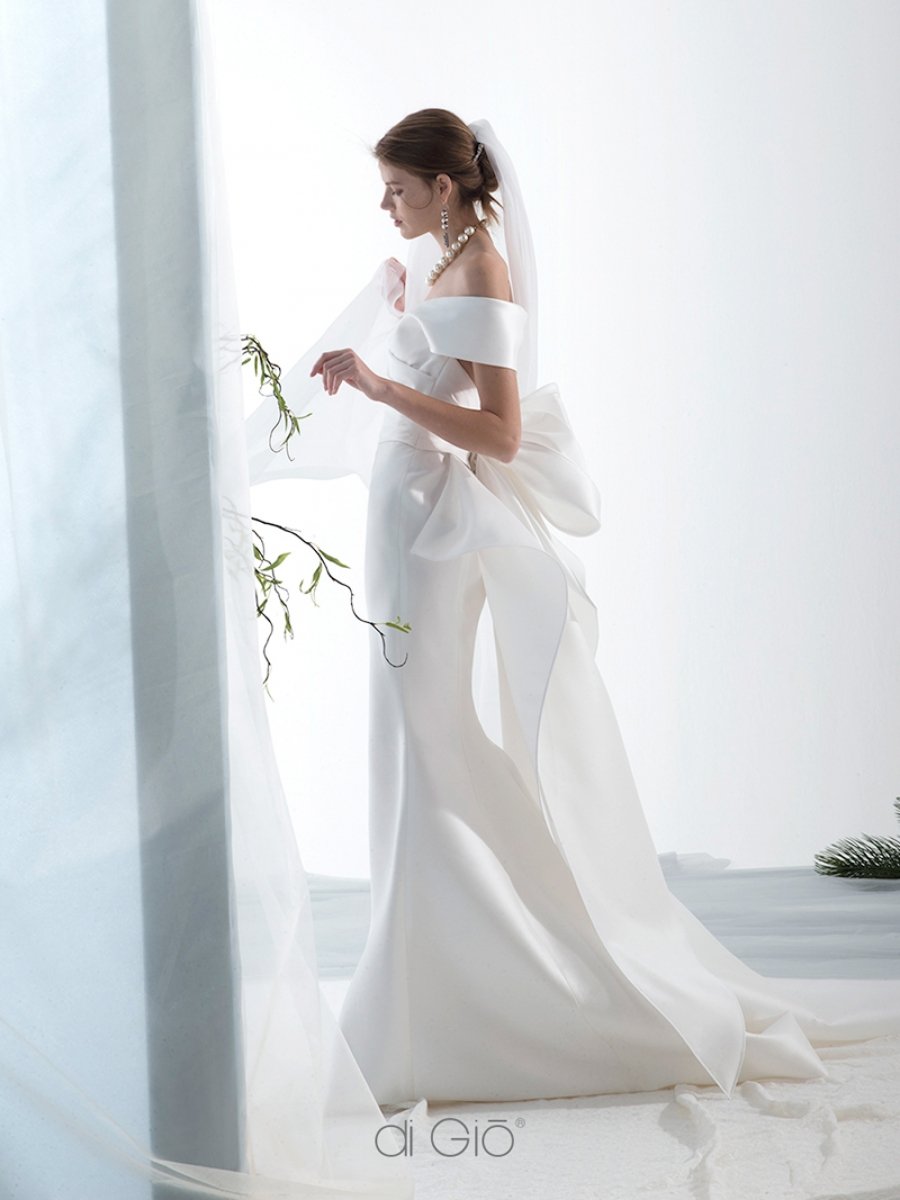 Classic Modern Haute Couture Silk Wedding Gowns — Ashley and