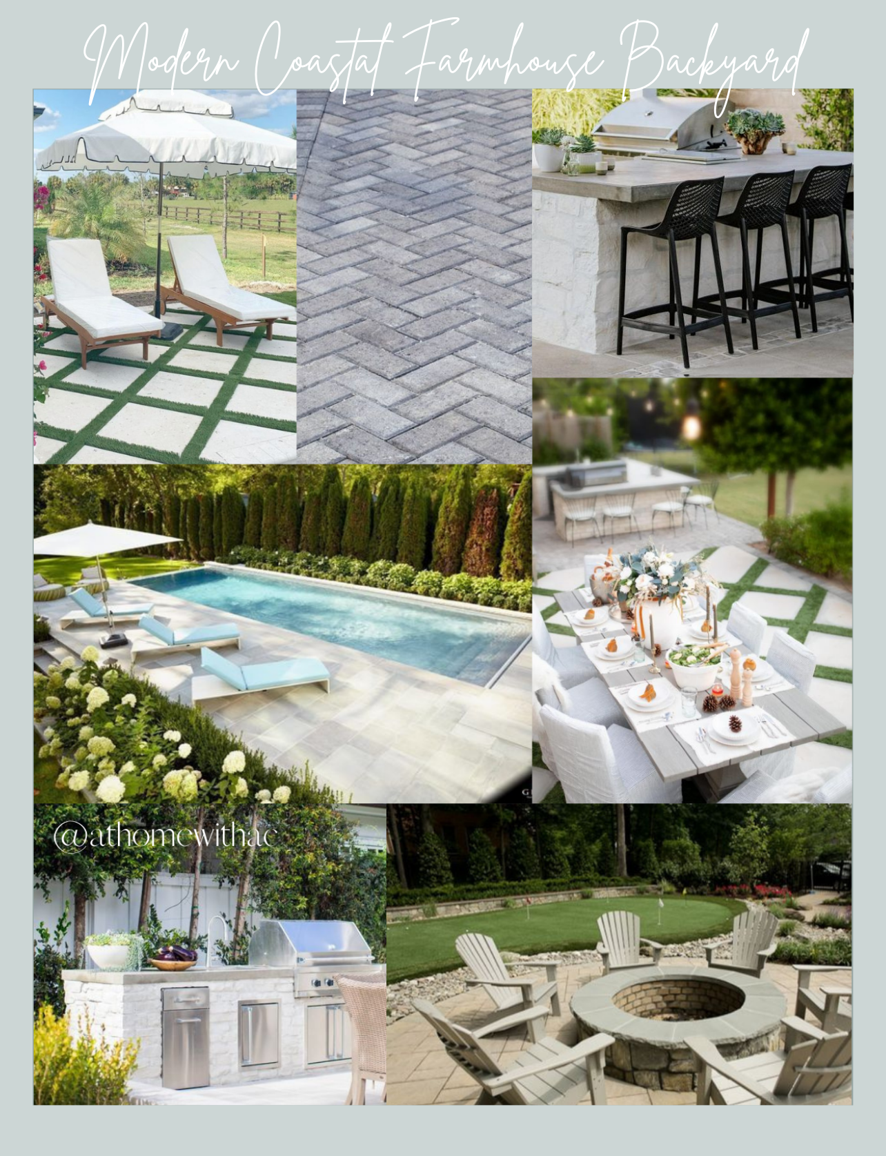 Backyard Inspiration: Modern Coastal Farmhouse