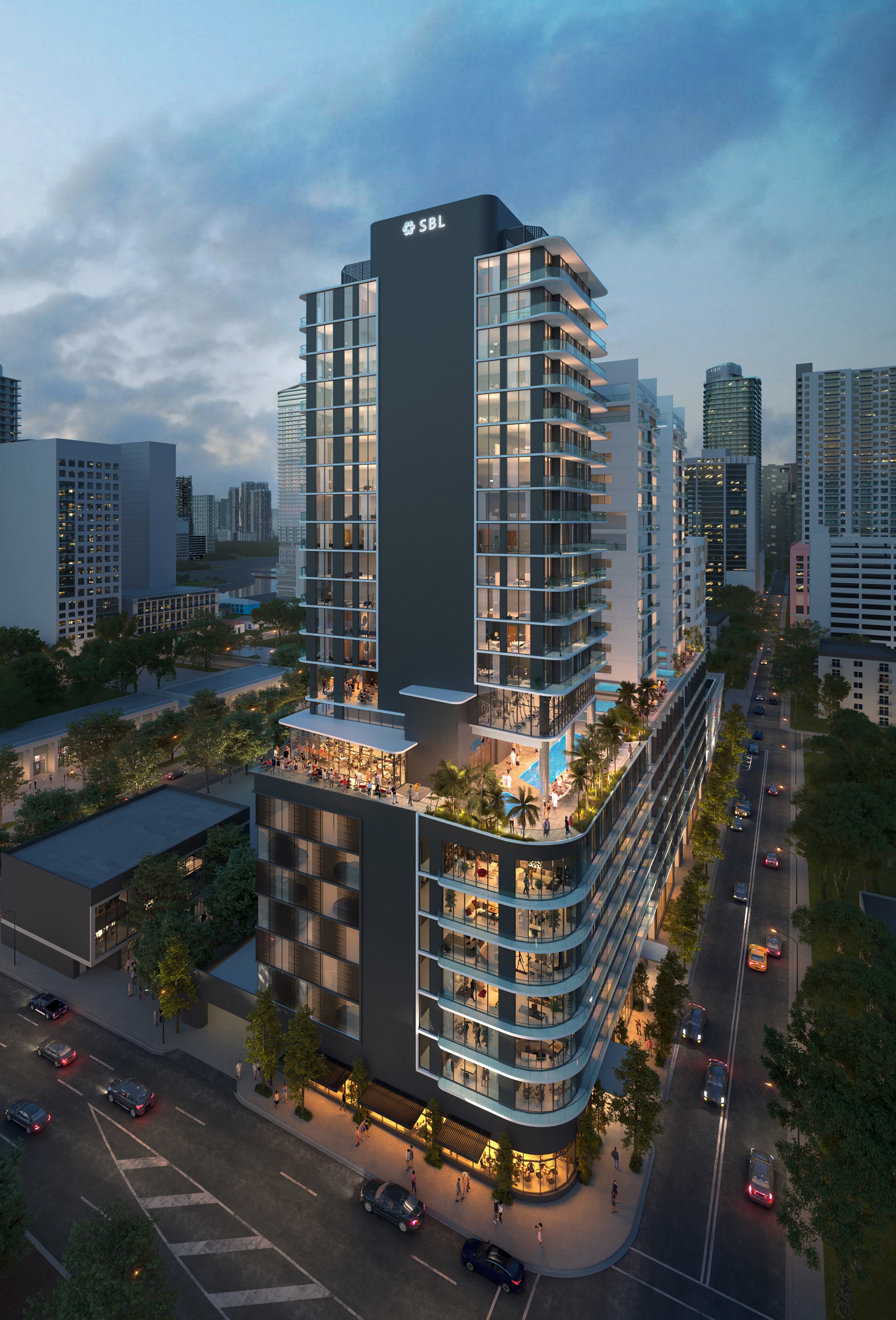Smart Brickell Luxe Condo Hotel designed by Ginard Studio, a Miami based commercial architects