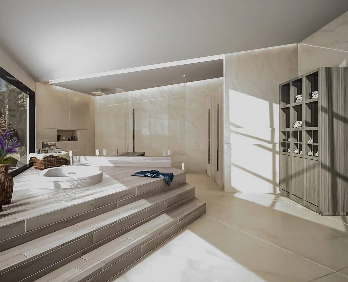 Complete architectural renovation by Ginard Studio, an architecture firm based in Miami, Florida. This renovation includes also the interior design of all spaces of this beautiful mansion in Mexico City.