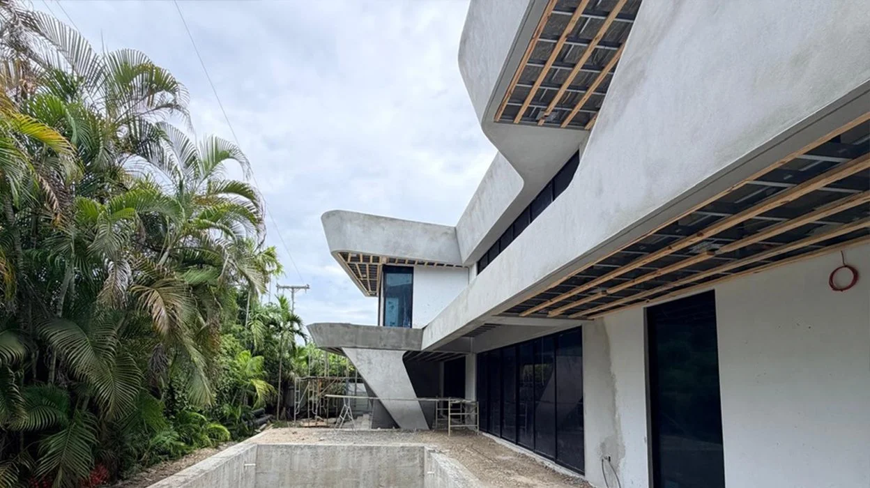 For projects like Wave House, this level of involvement ensures that architectural details—including the home's signature curved façade, custom interior elements, and material transitions—are executed exactly as envisioned.